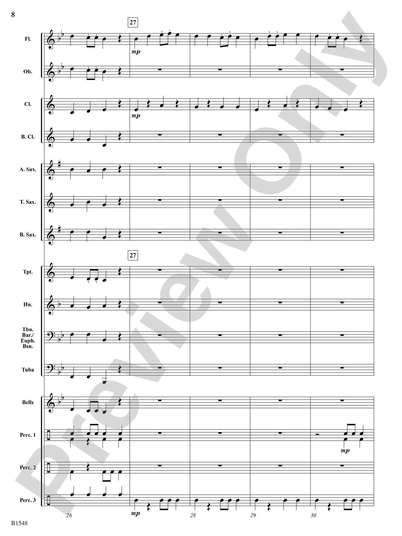 Jester Dance: Concert Band Conductor Score & Parts