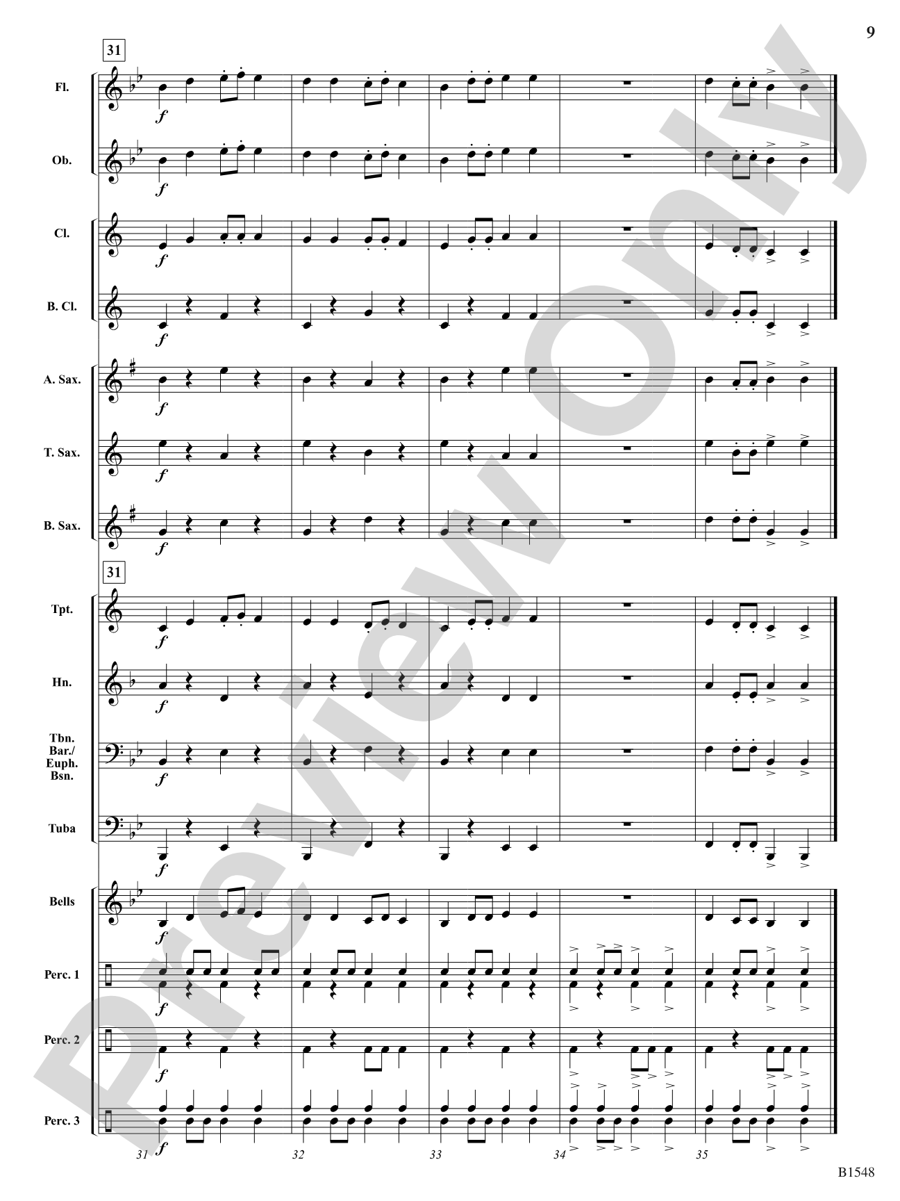 Jester Dance: Concert Band Conductor Score & Parts
