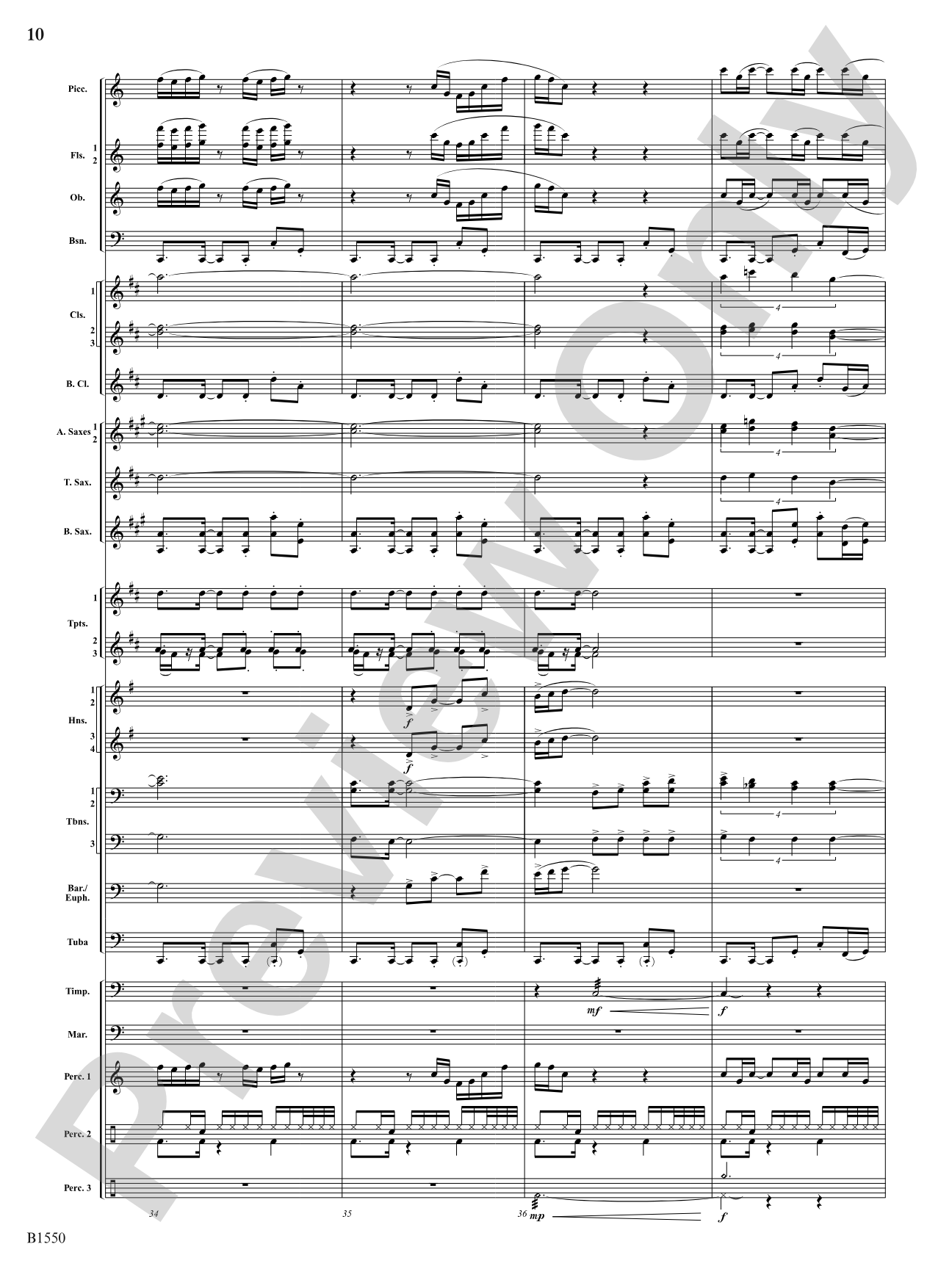Groove Music: Concert Band Conductor Score & Parts