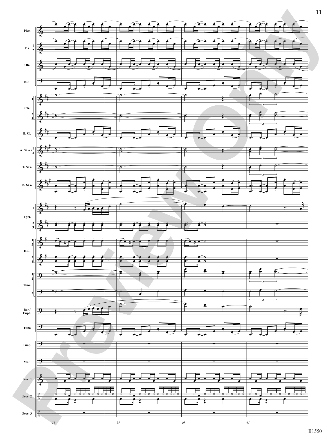 Groove Music: Concert Band Conductor Score & Parts