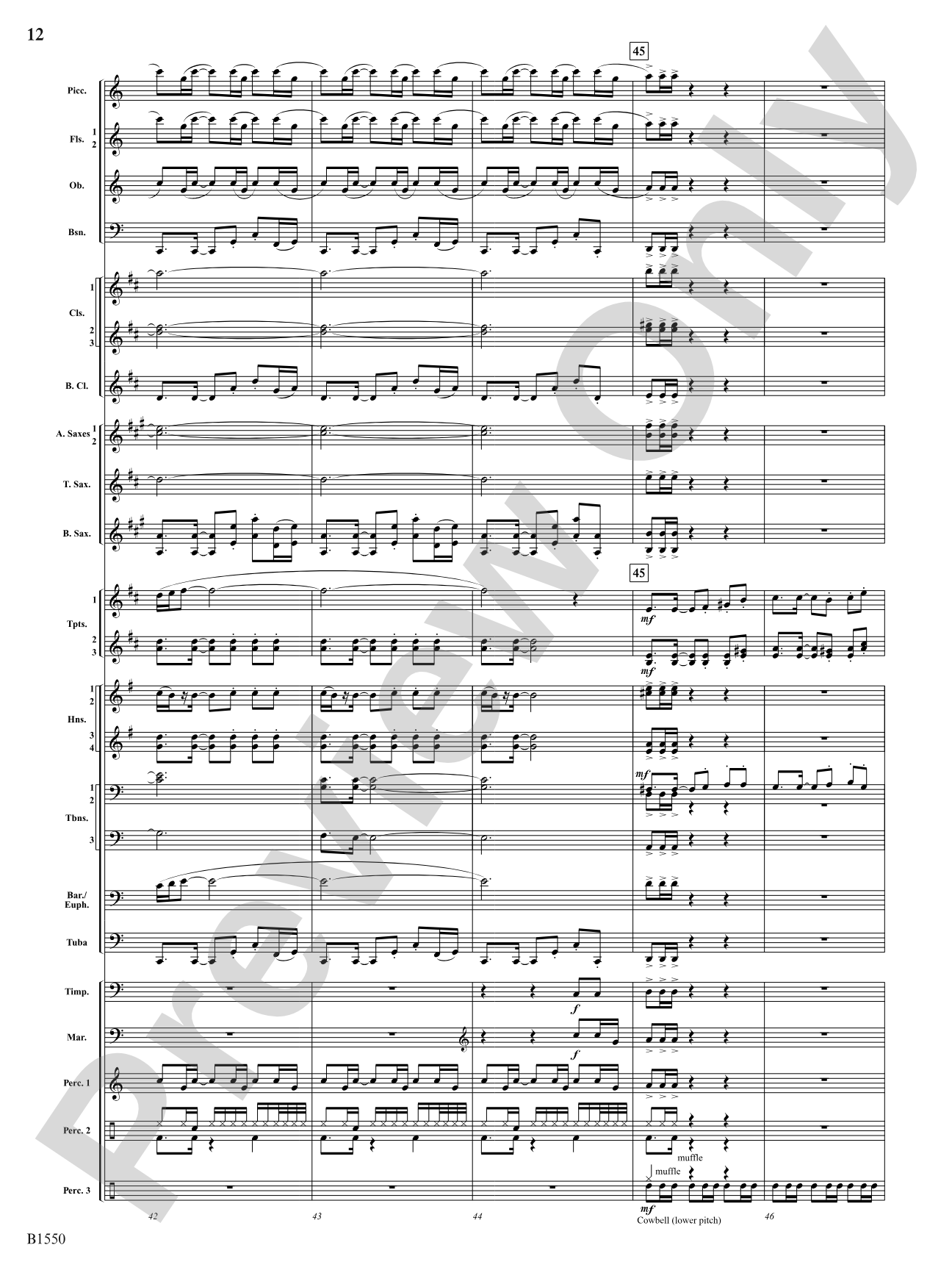 Groove Music: Concert Band Conductor Score & Parts