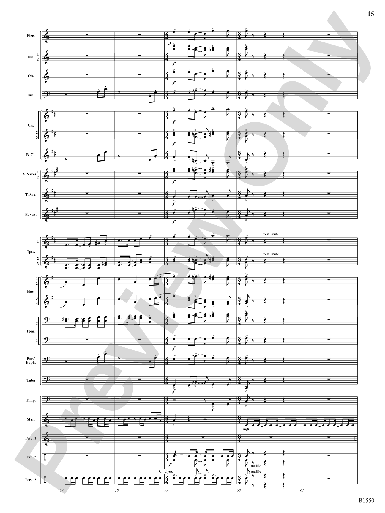 Groove Music: Concert Band Conductor Score & Parts