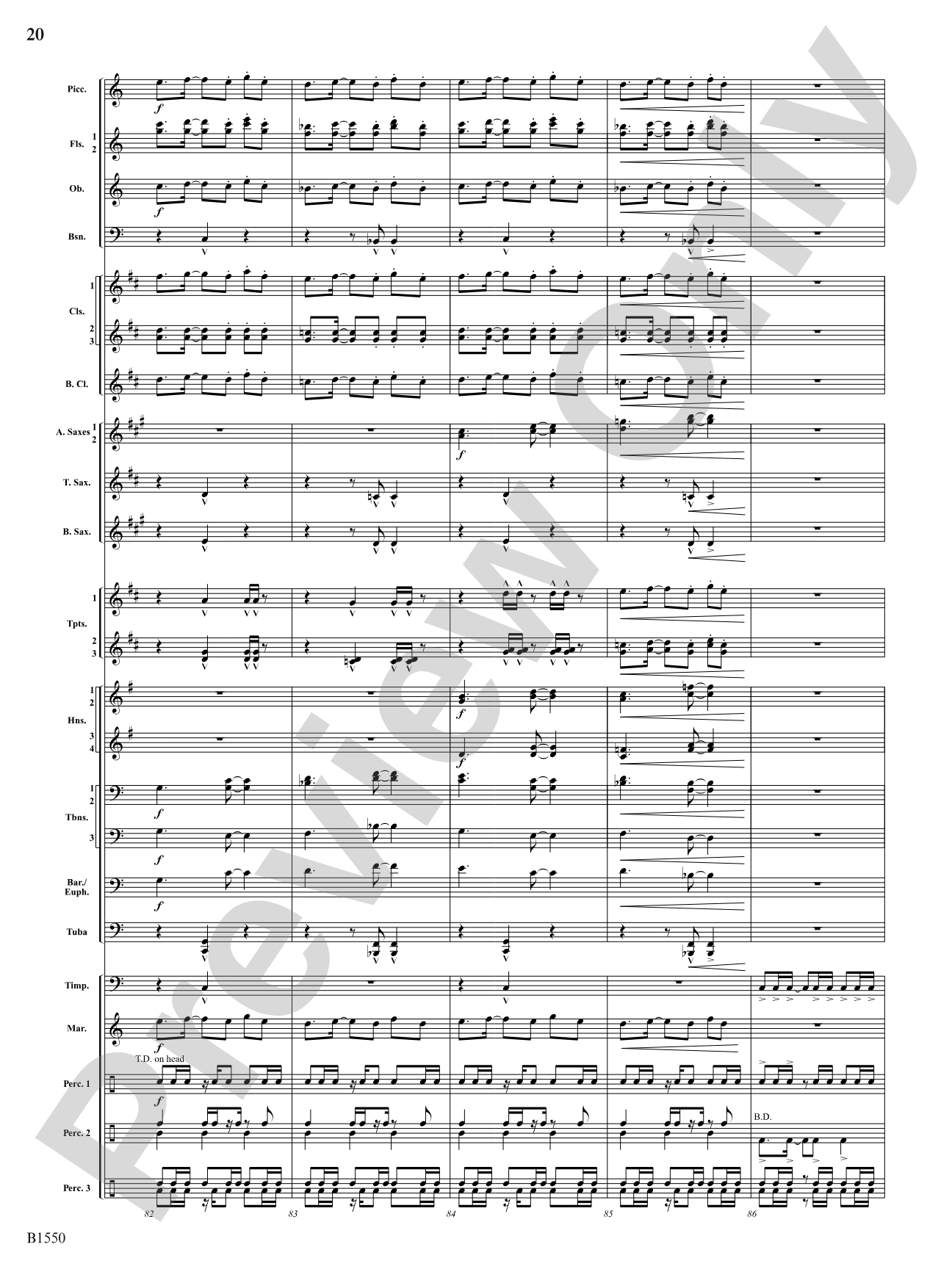 Groove Music: Concert Band Conductor Score & Parts