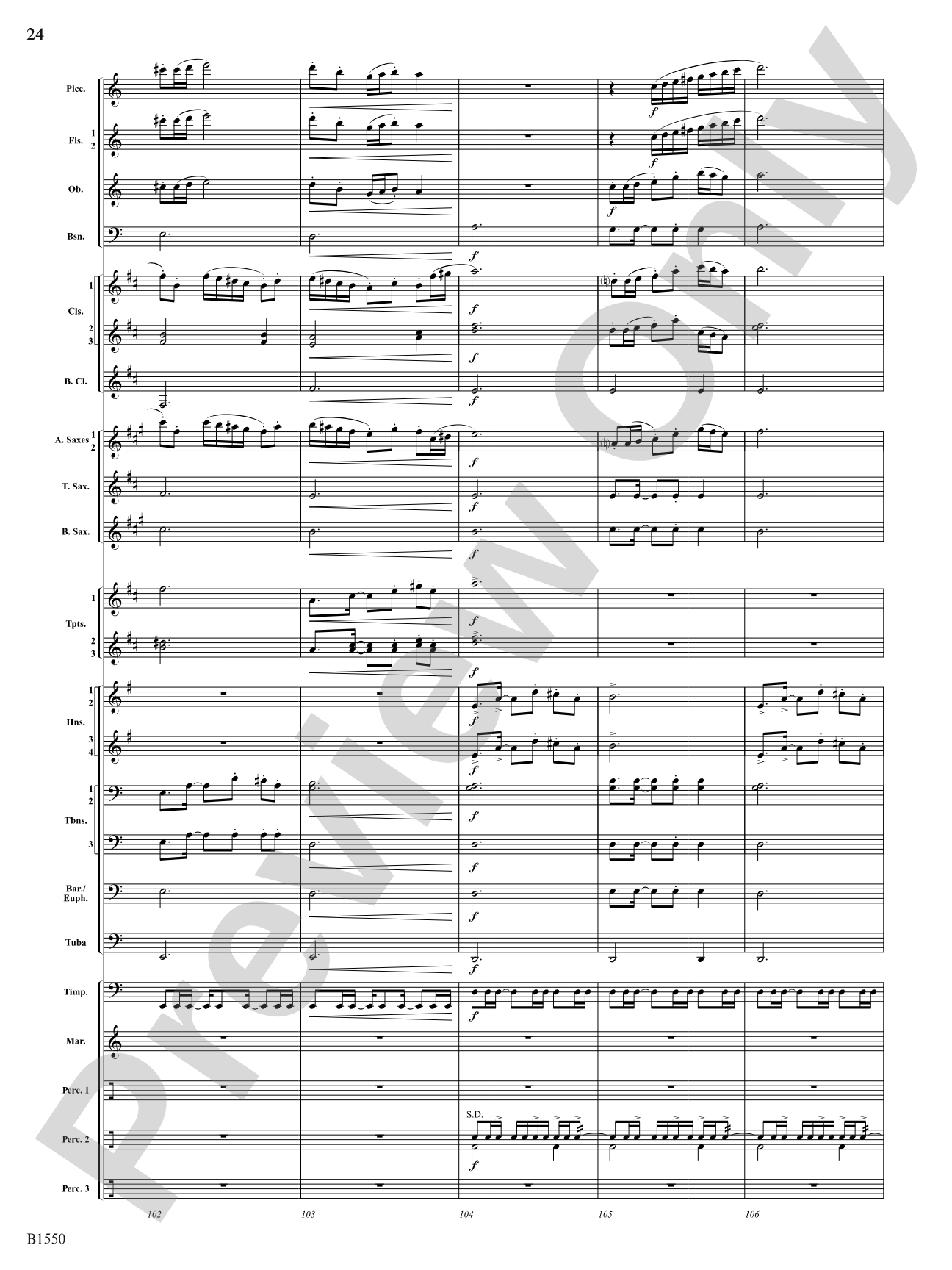 Groove Music: Concert Band Conductor Score & Parts