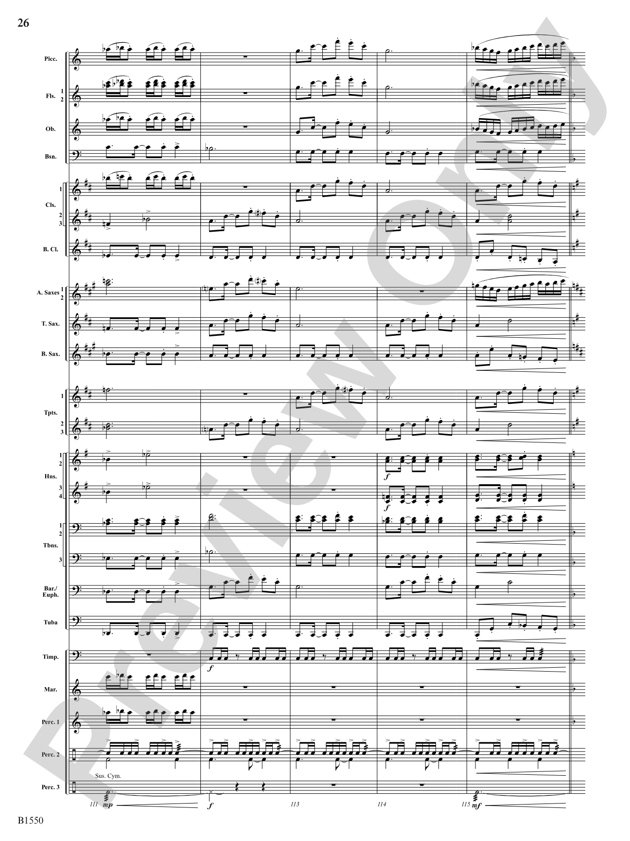 Groove Music: Concert Band Conductor Score & Parts