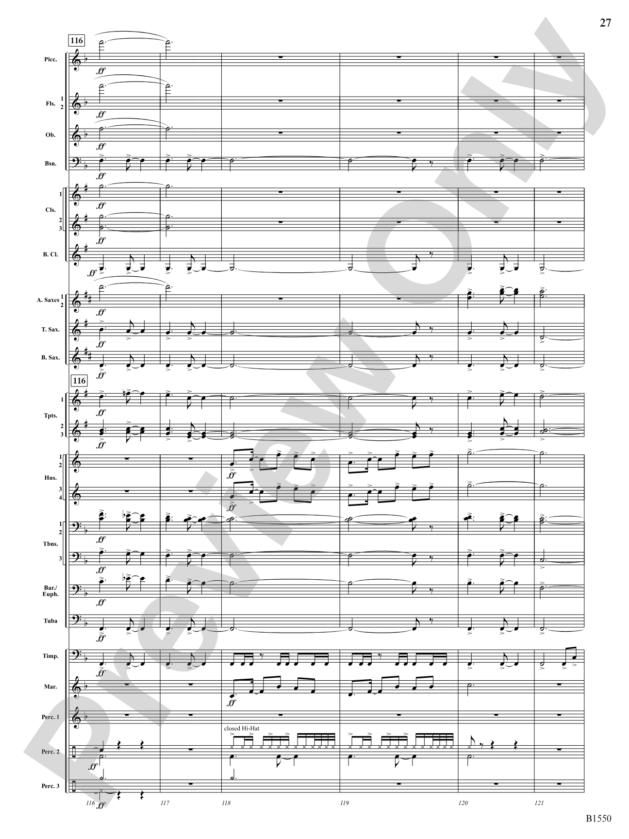 Groove Music: Concert Band Conductor Score & Parts