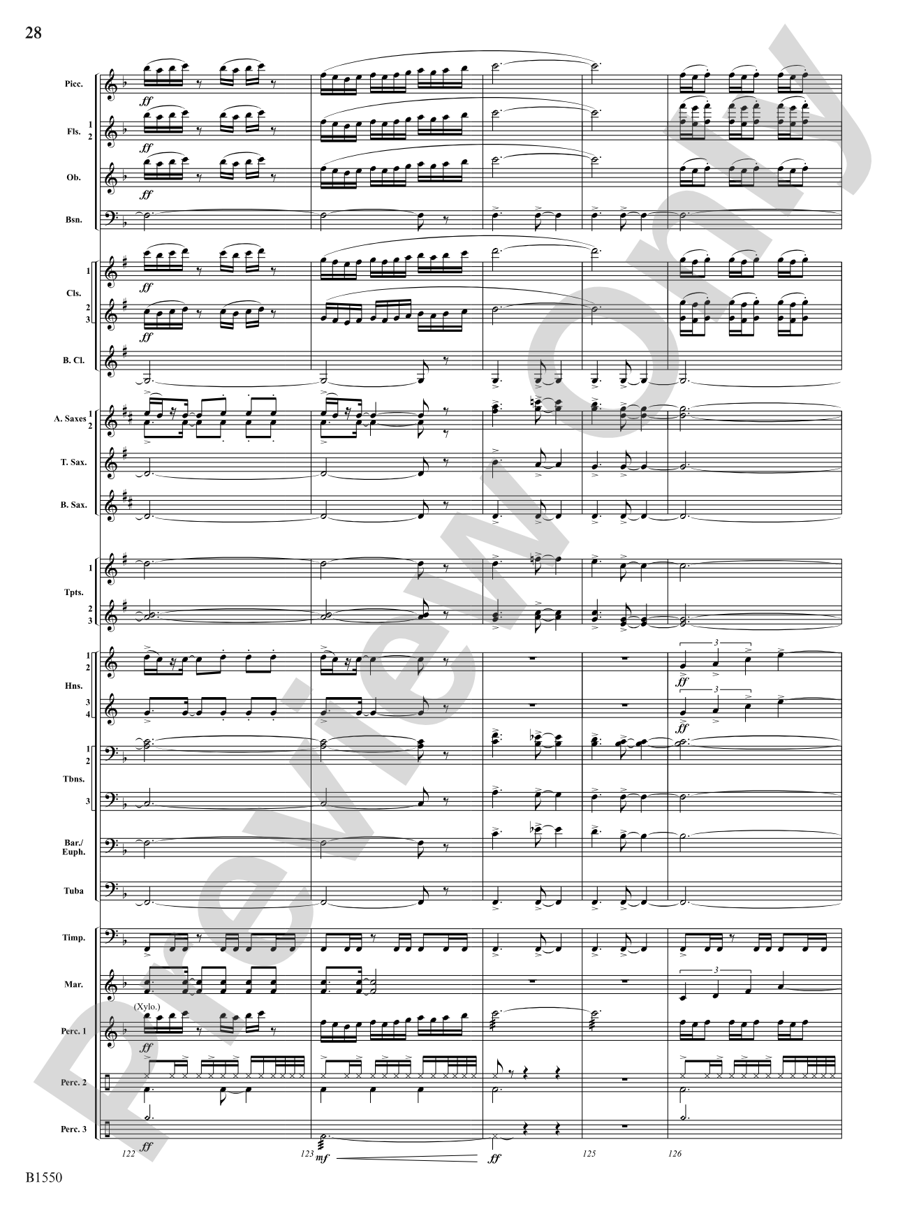 Groove Music: Concert Band Conductor Score & Parts