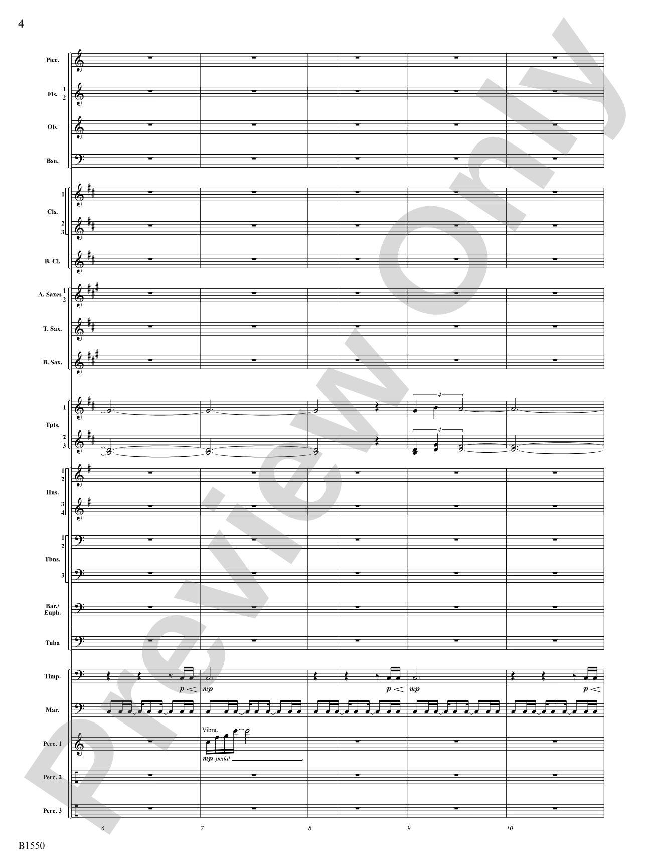 Groove Music: Concert Band Conductor Score & Parts