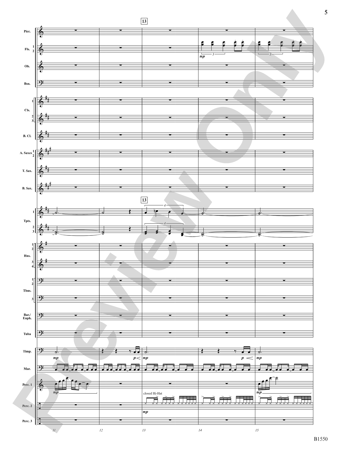 Groove Music: Concert Band Conductor Score & Parts