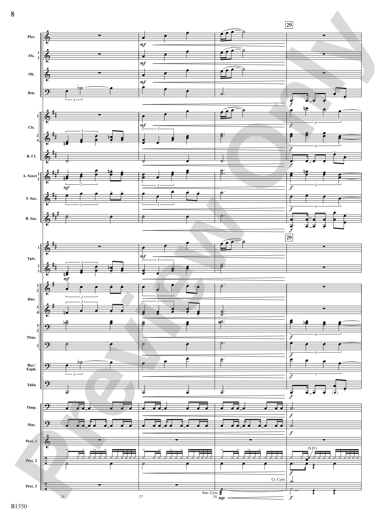 Groove Music: Concert Band Conductor Score & Parts