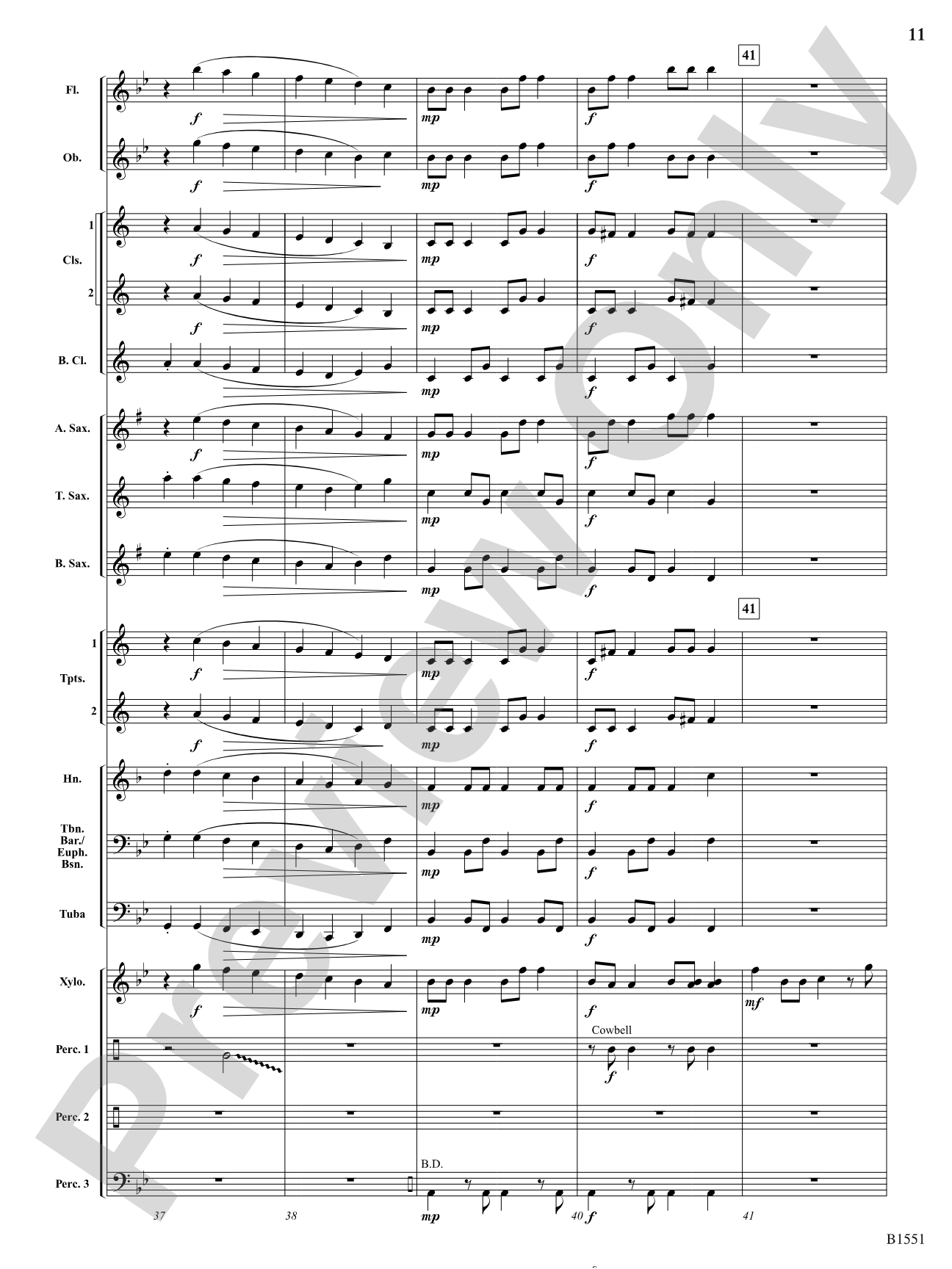 The Clumsy Clown: Concert Band Conductor Score & Parts