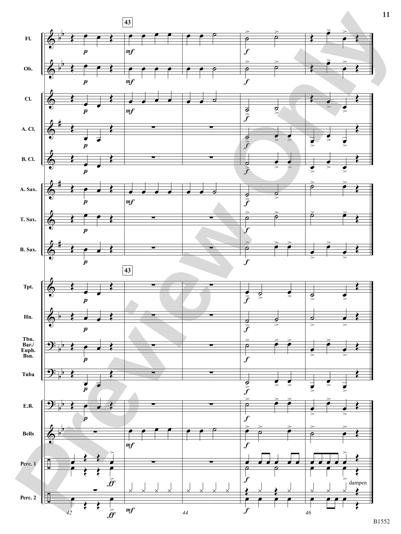 Uptown Strut: Concert Band Conductor Score & Parts