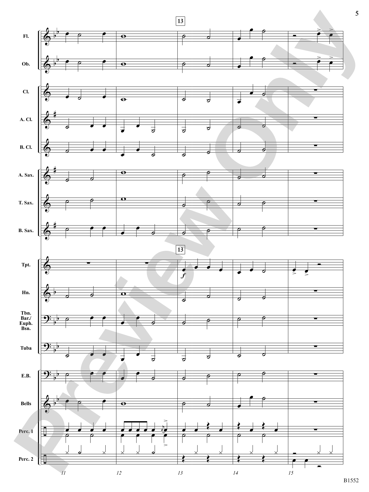 Uptown Strut: Concert Band Conductor Score & Parts