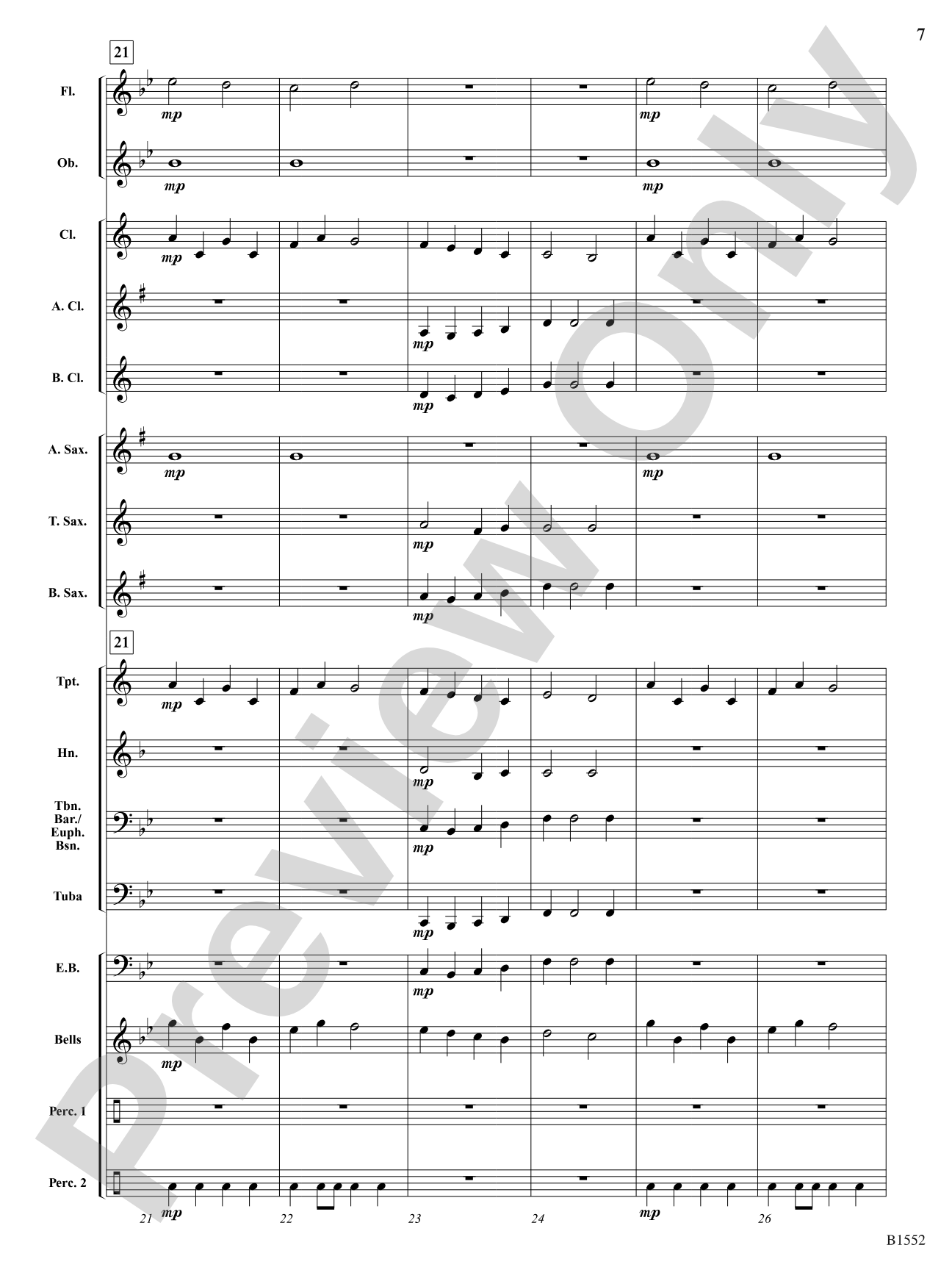 Uptown Strut: Concert Band Conductor Score & Parts