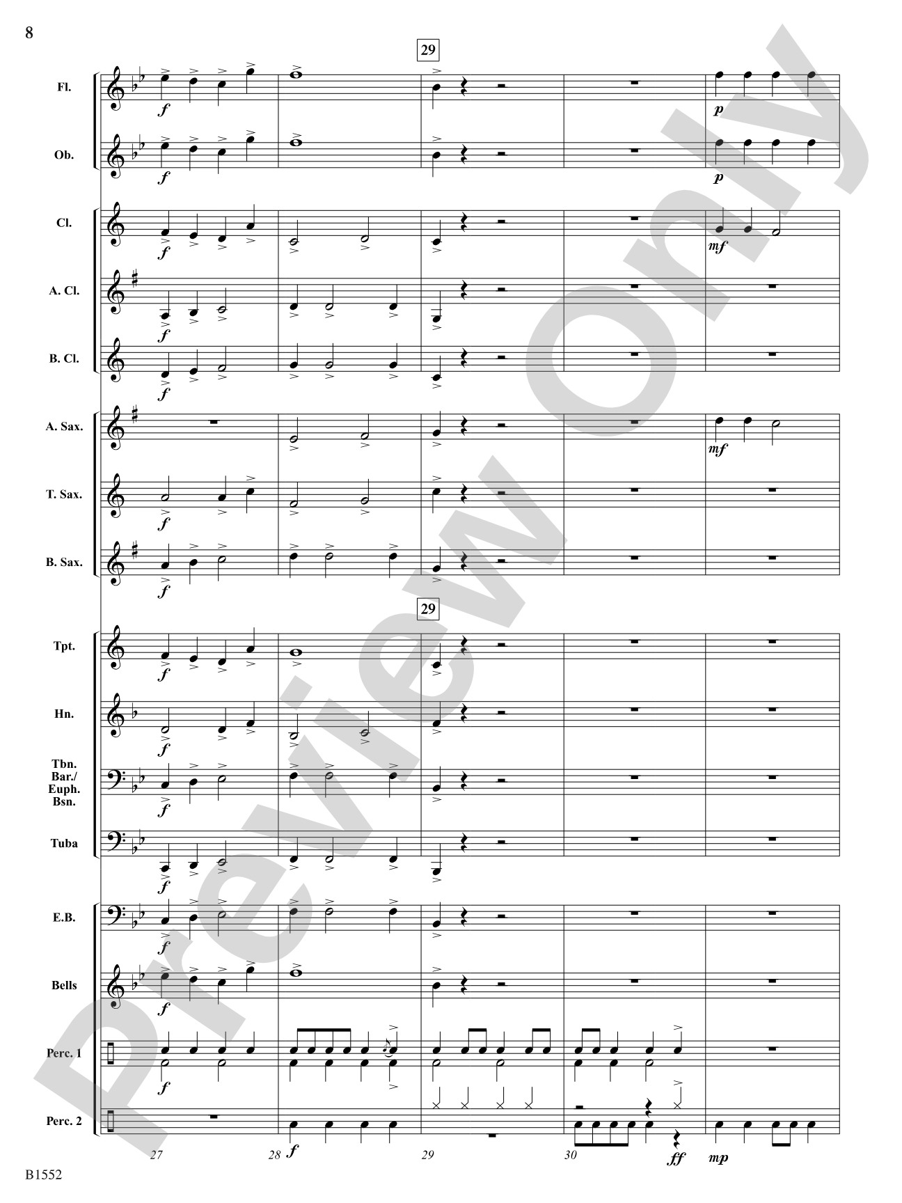 Uptown Strut: Concert Band Conductor Score & Parts