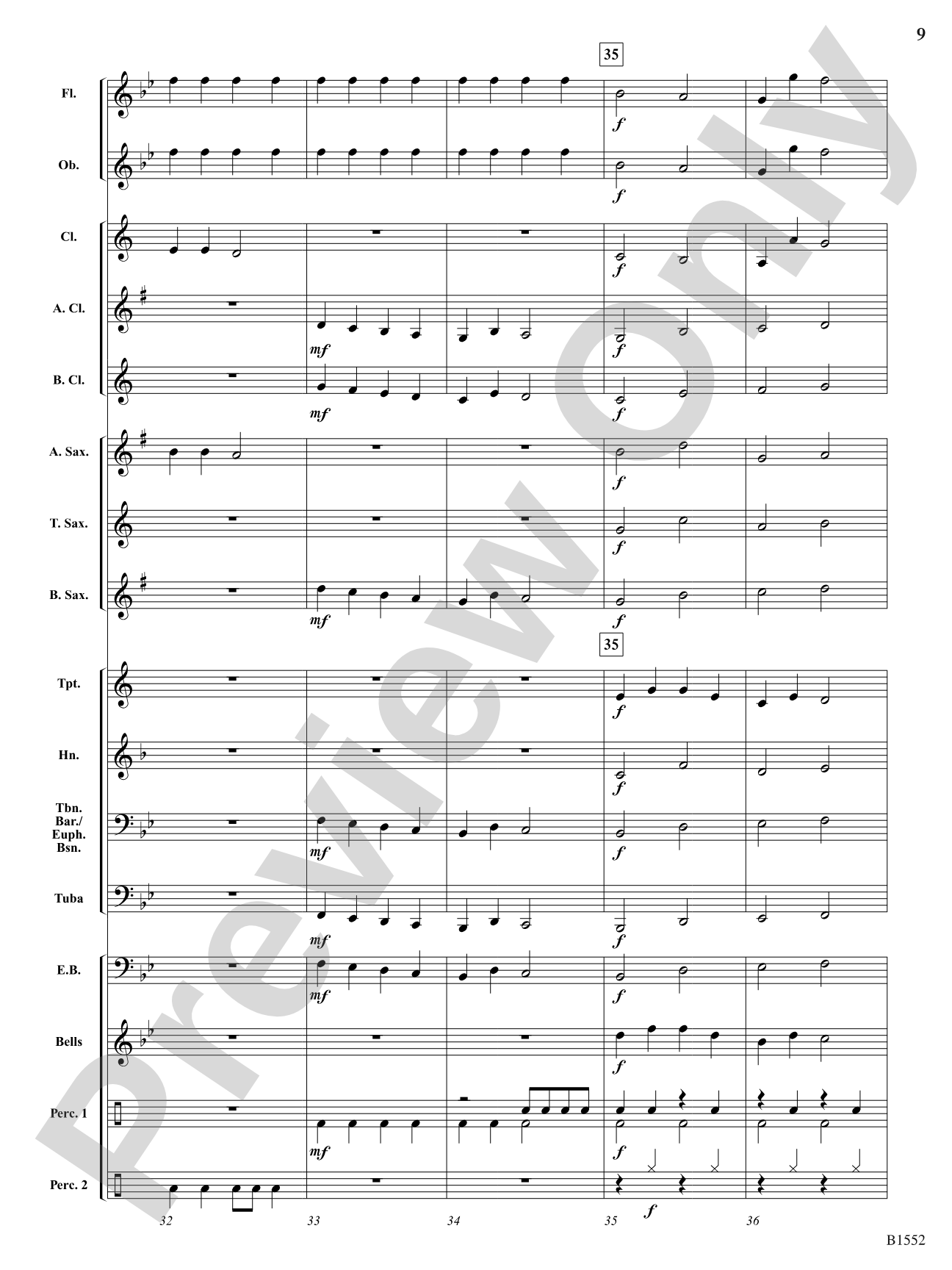 Uptown Strut: Concert Band Conductor Score & Parts