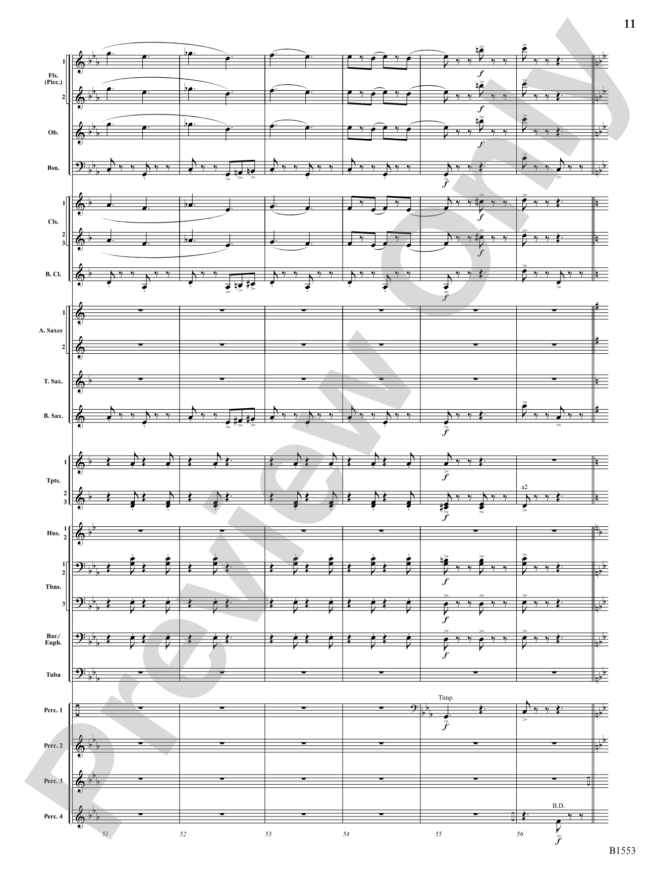 Hocus Pocus: Concert Band Conductor Score & Parts