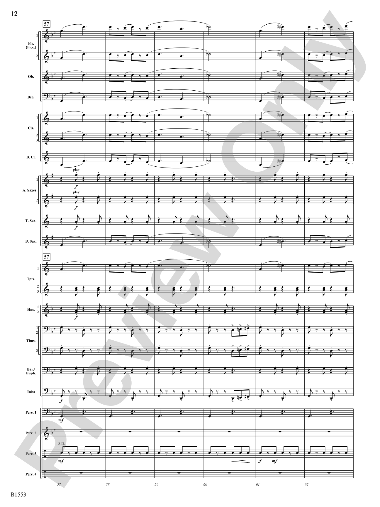 Hocus Pocus: Concert Band Conductor Score & Parts