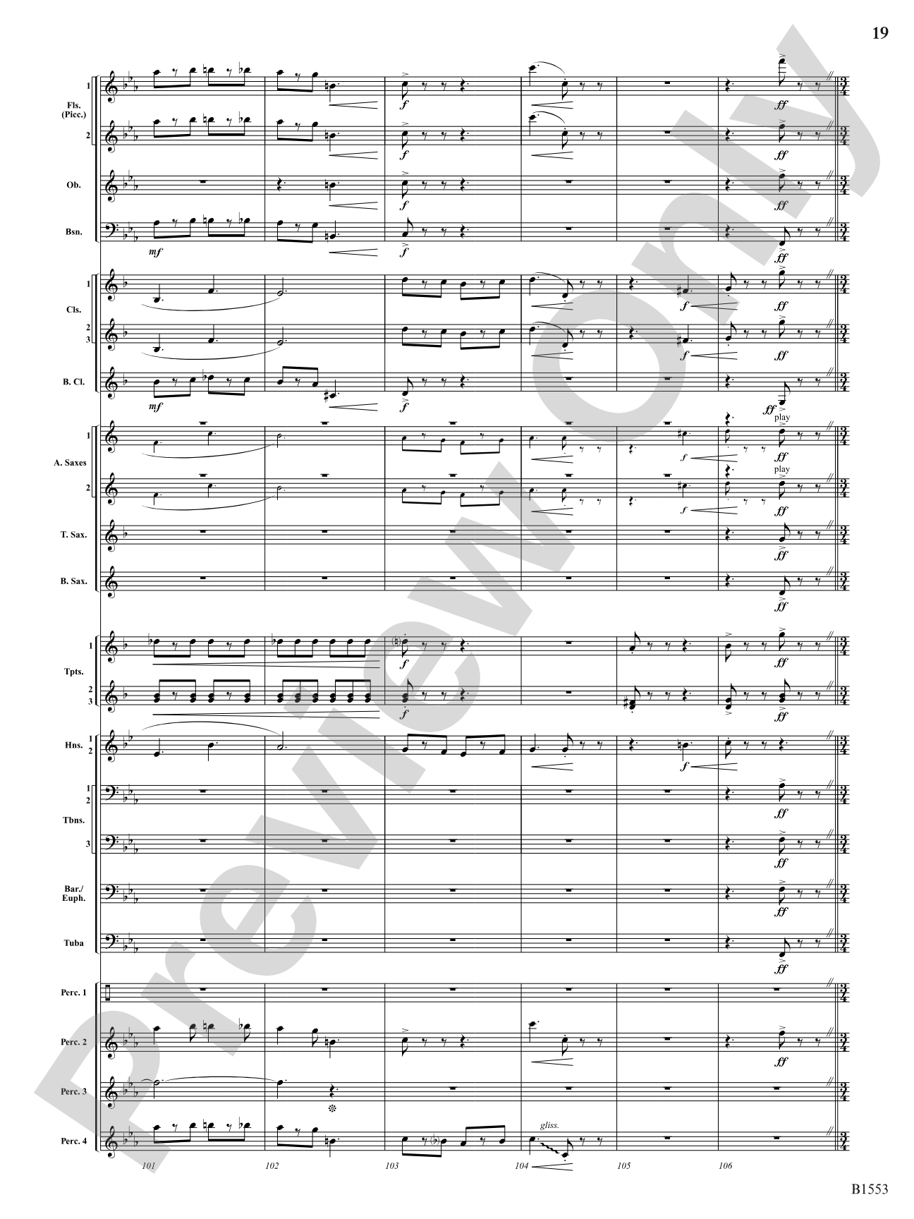 Hocus Pocus: Concert Band Conductor Score & Parts
