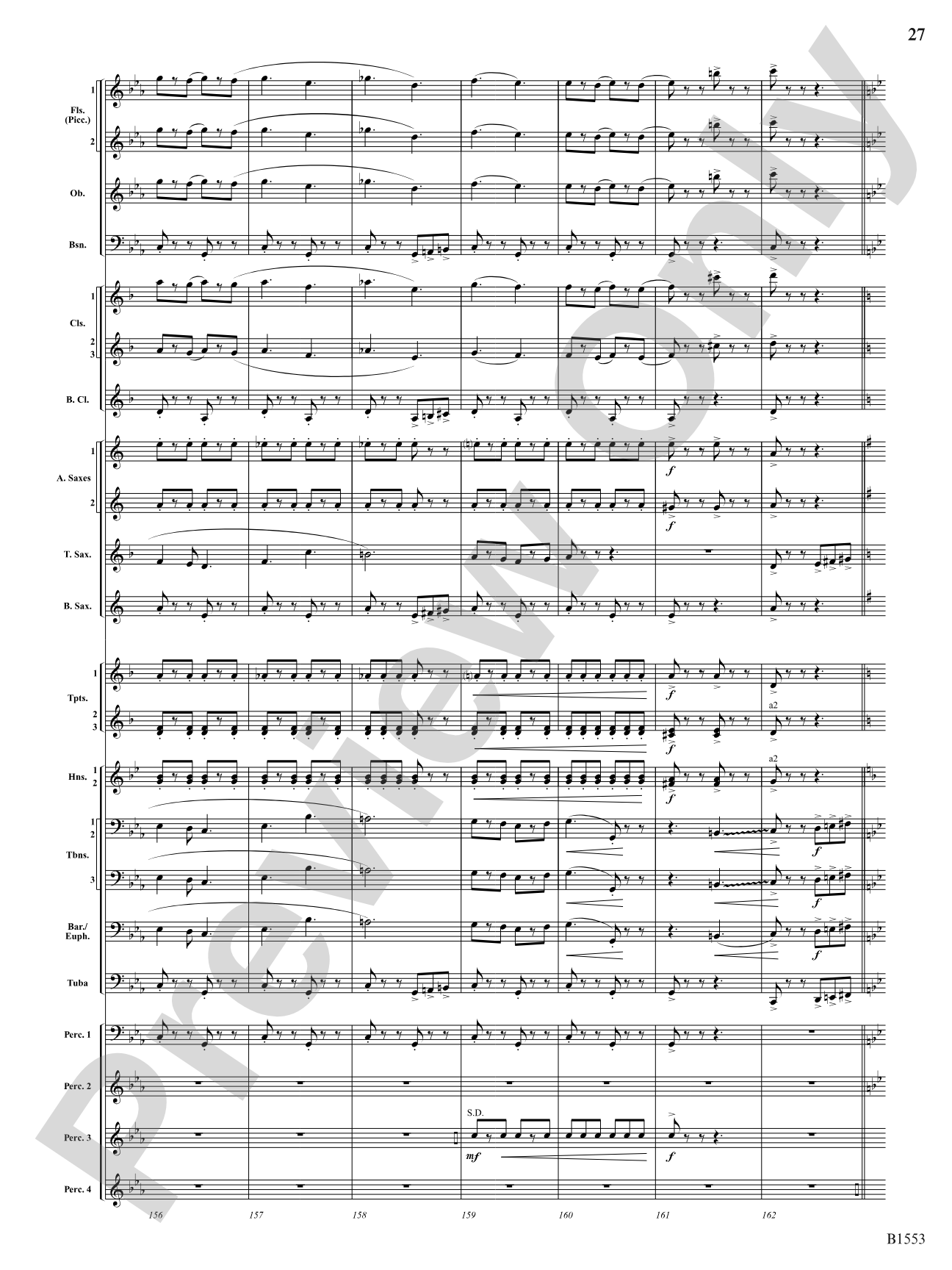 Hocus Pocus: Concert Band Conductor Score & Parts