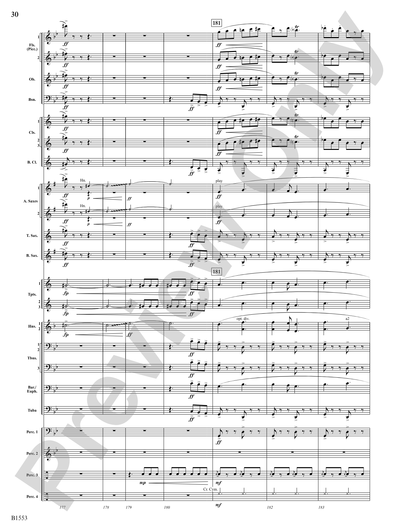 Hocus Pocus: Concert Band Conductor Score & Parts