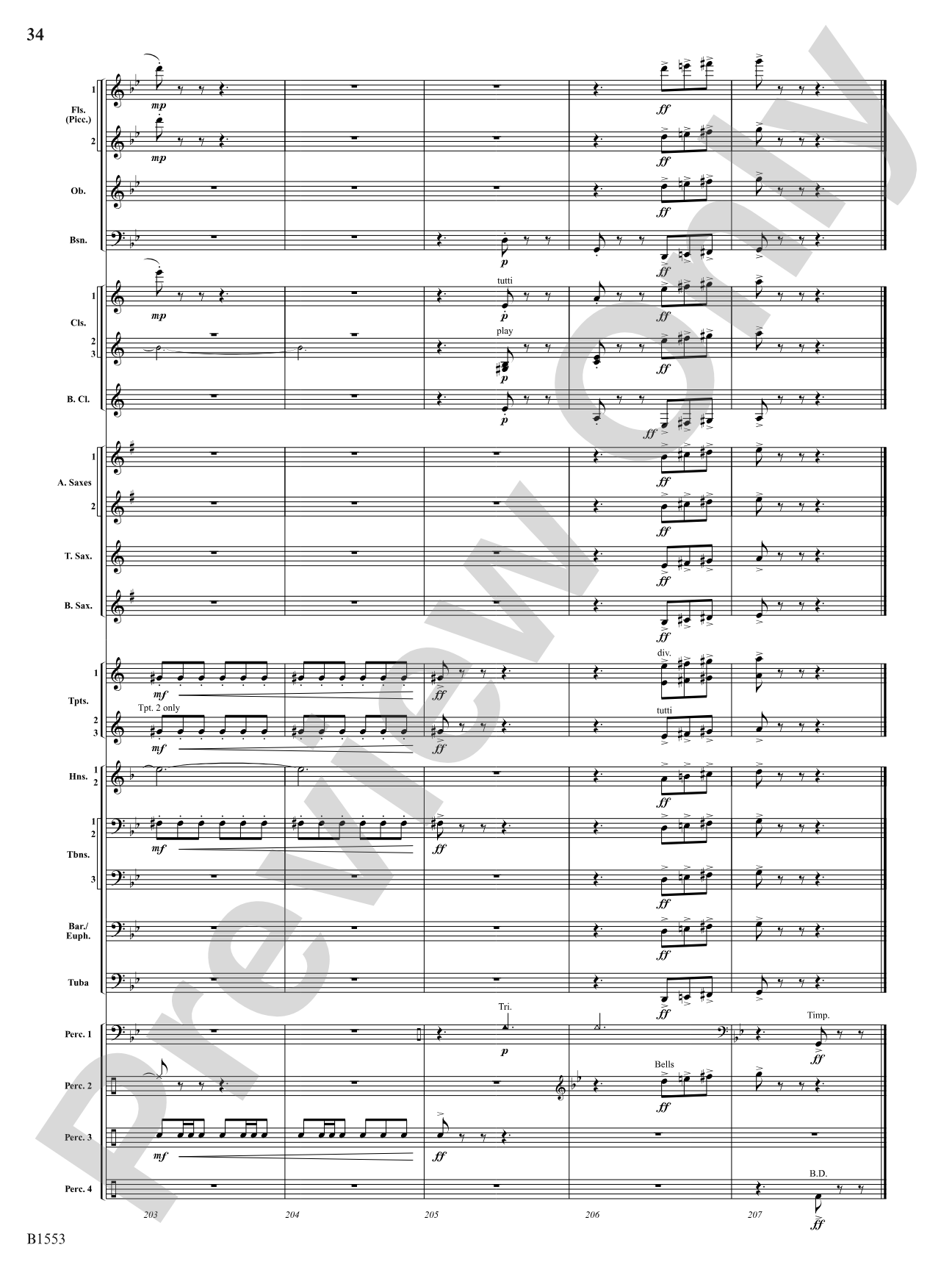 Hocus Pocus: Concert Band Conductor Score & Parts