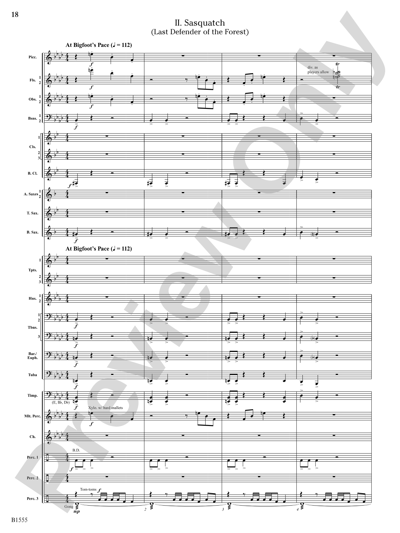 Monsters of Myth: Concert Band Conductor Score & Parts