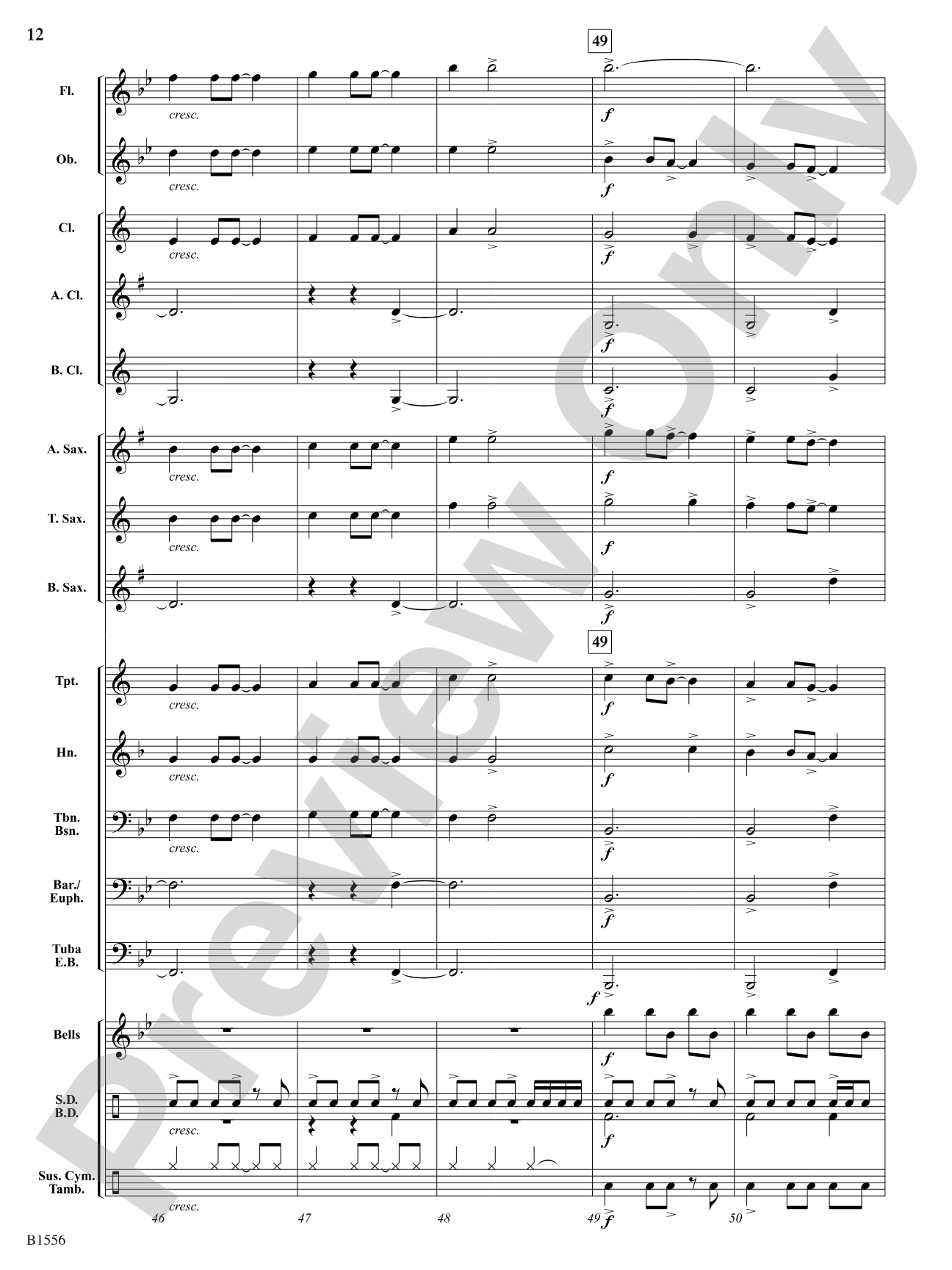 Open Road: Concert Band Conductor Score & Parts
