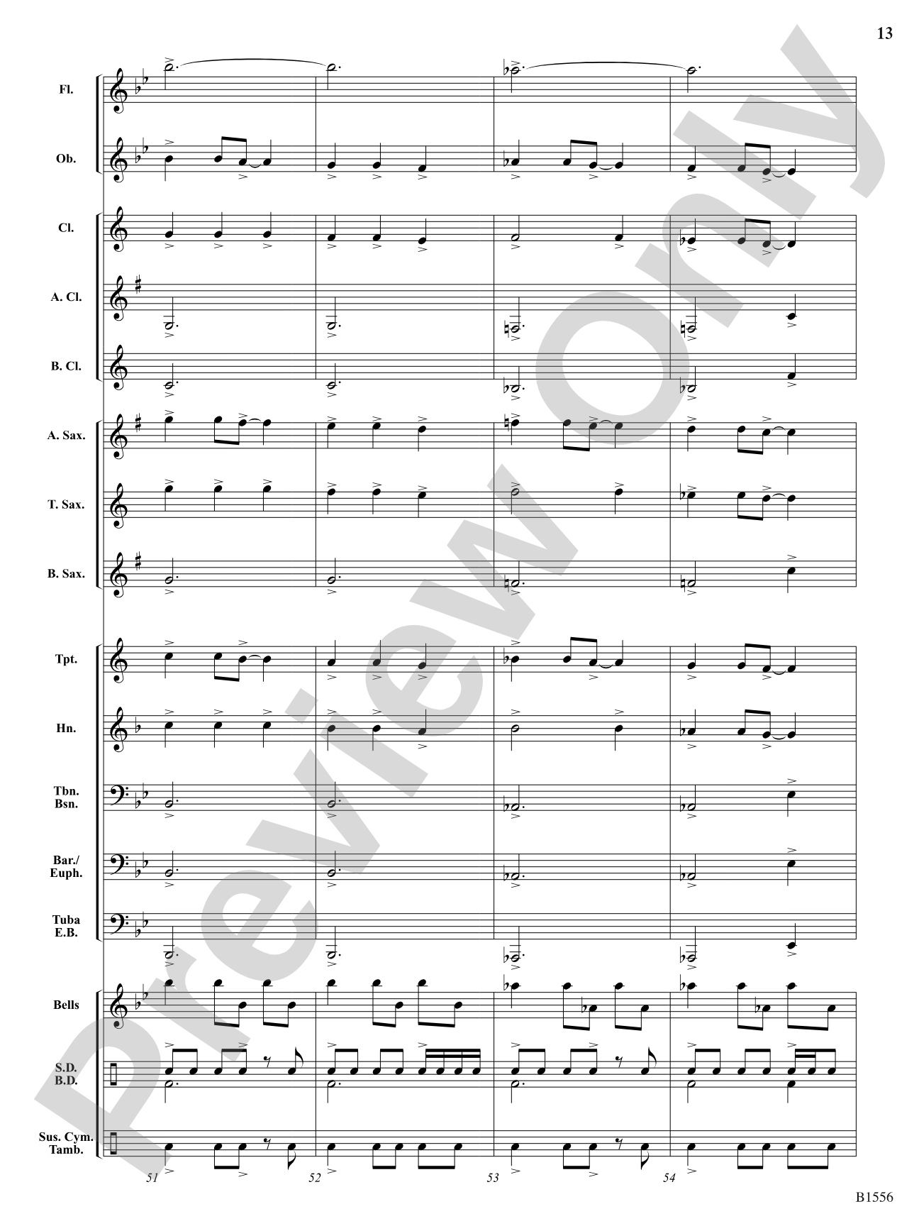 Open Road: Concert Band Conductor Score & Parts
