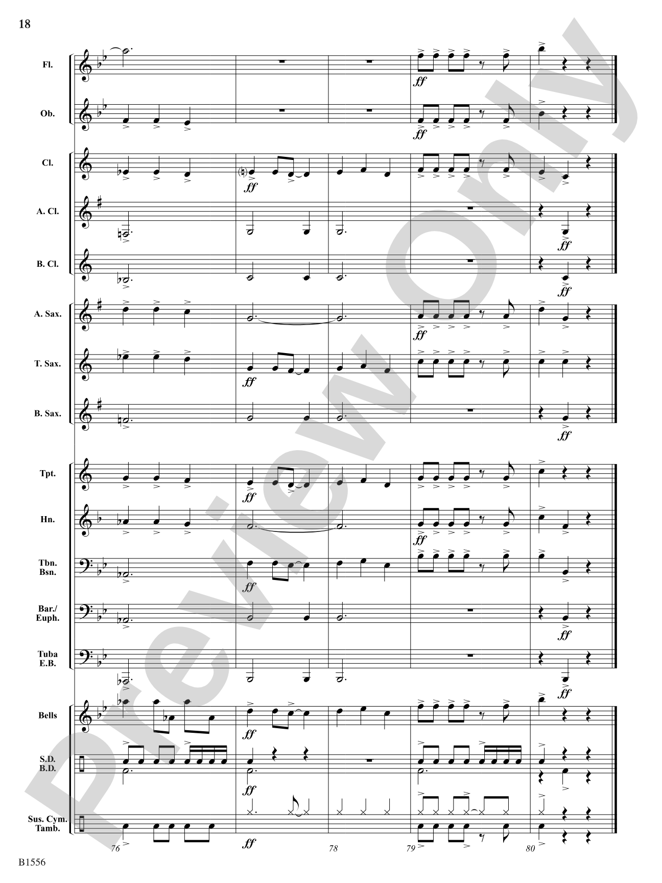 Open Road: Concert Band Conductor Score & Parts