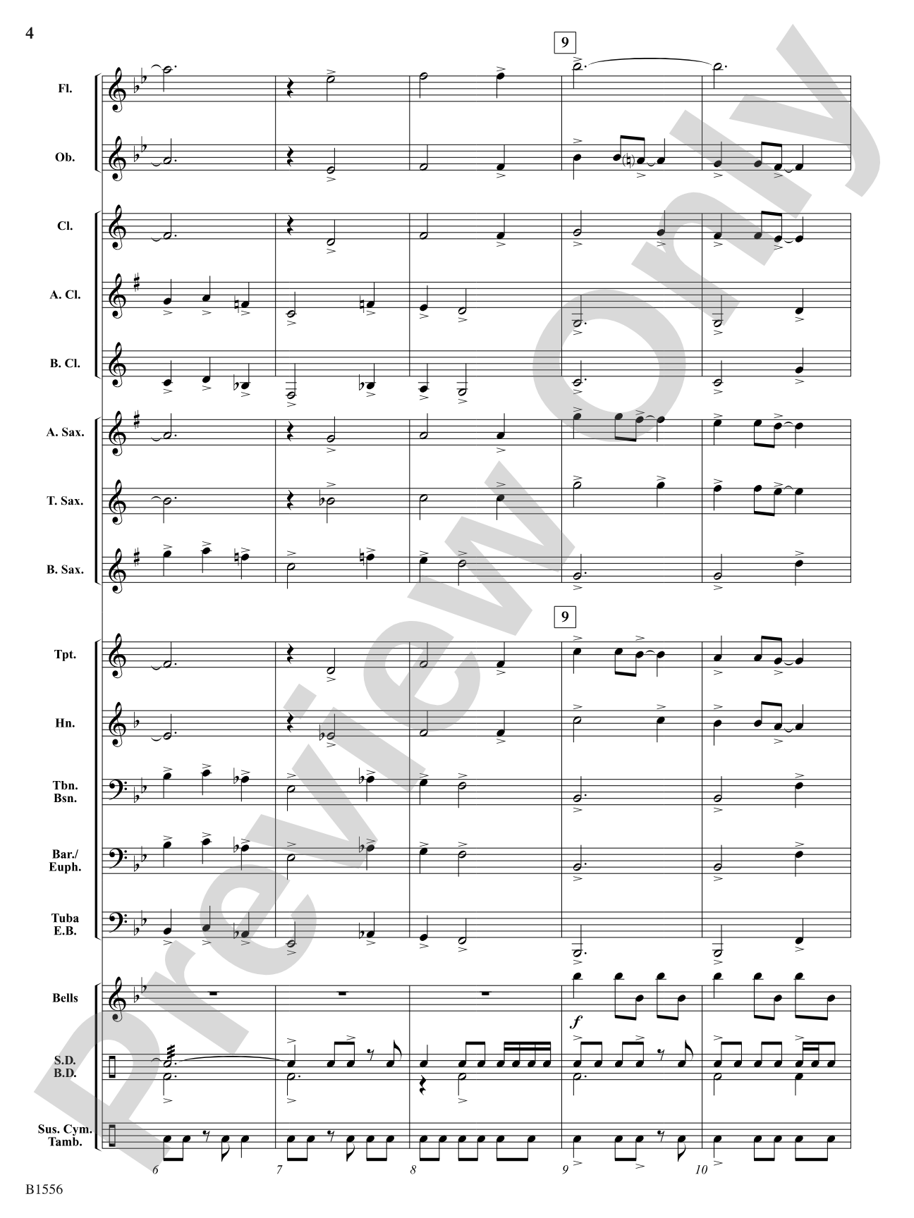Open Road: Concert Band Conductor Score & Parts