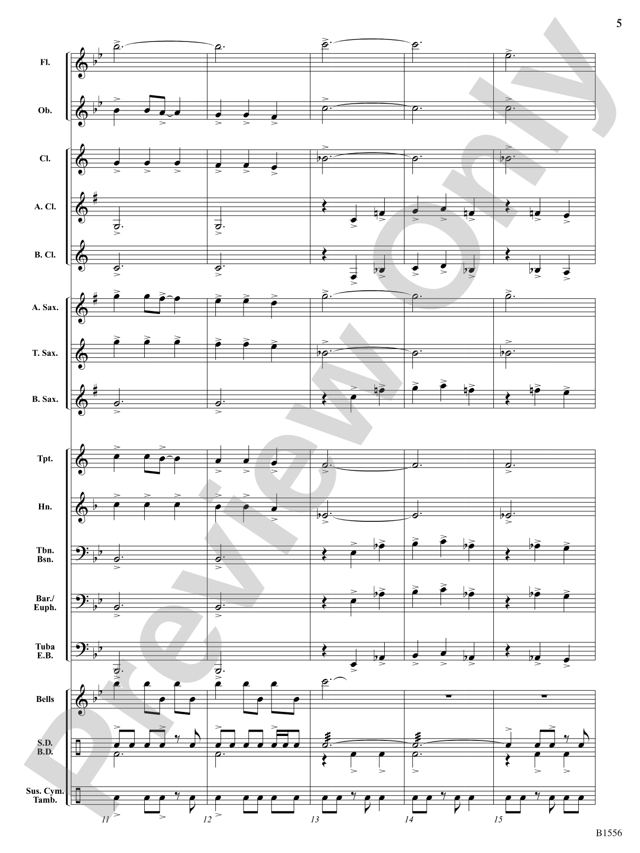 Open Road: Concert Band Conductor Score & Parts