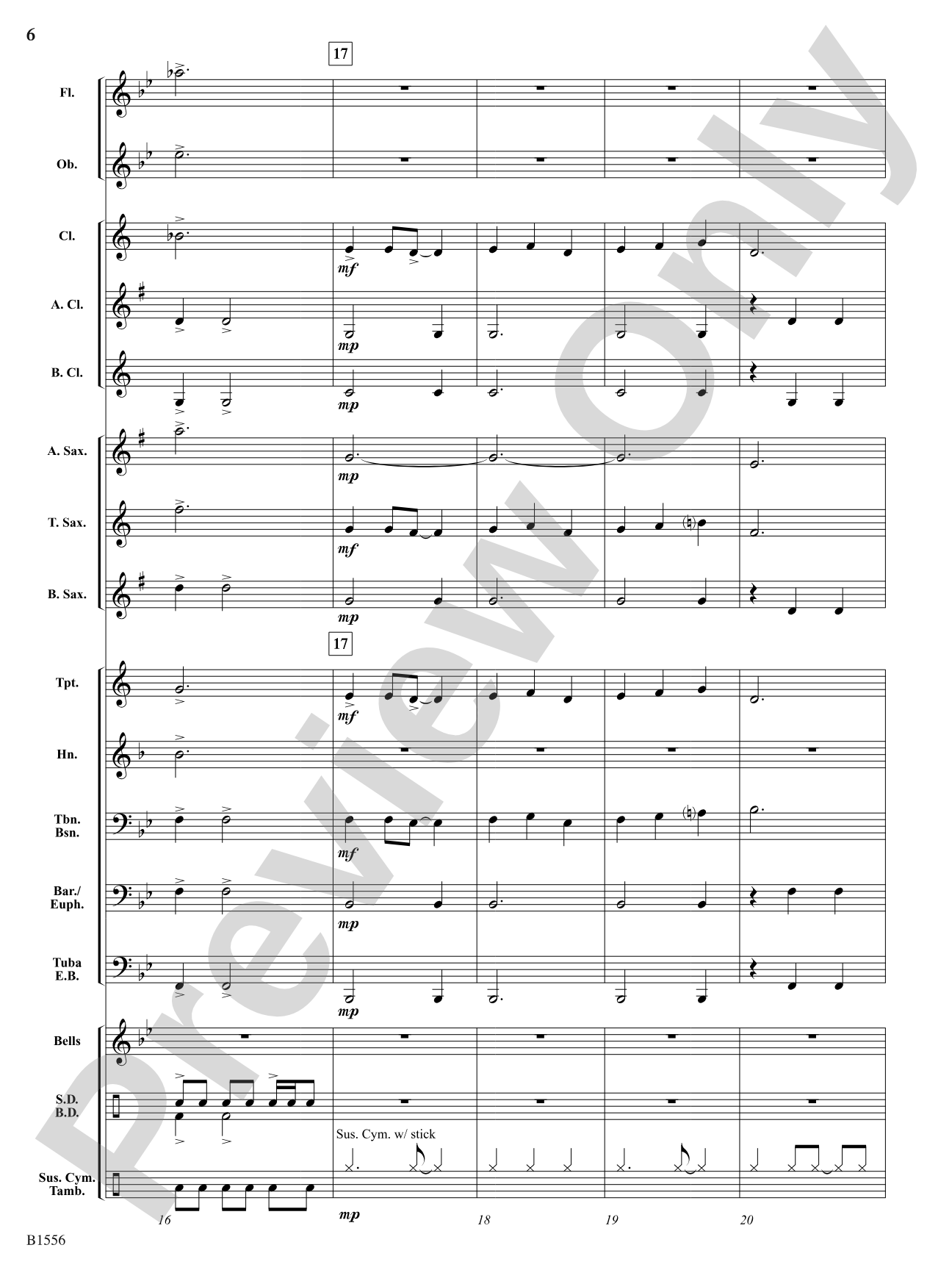 Open Road: Concert Band Conductor Score & Parts