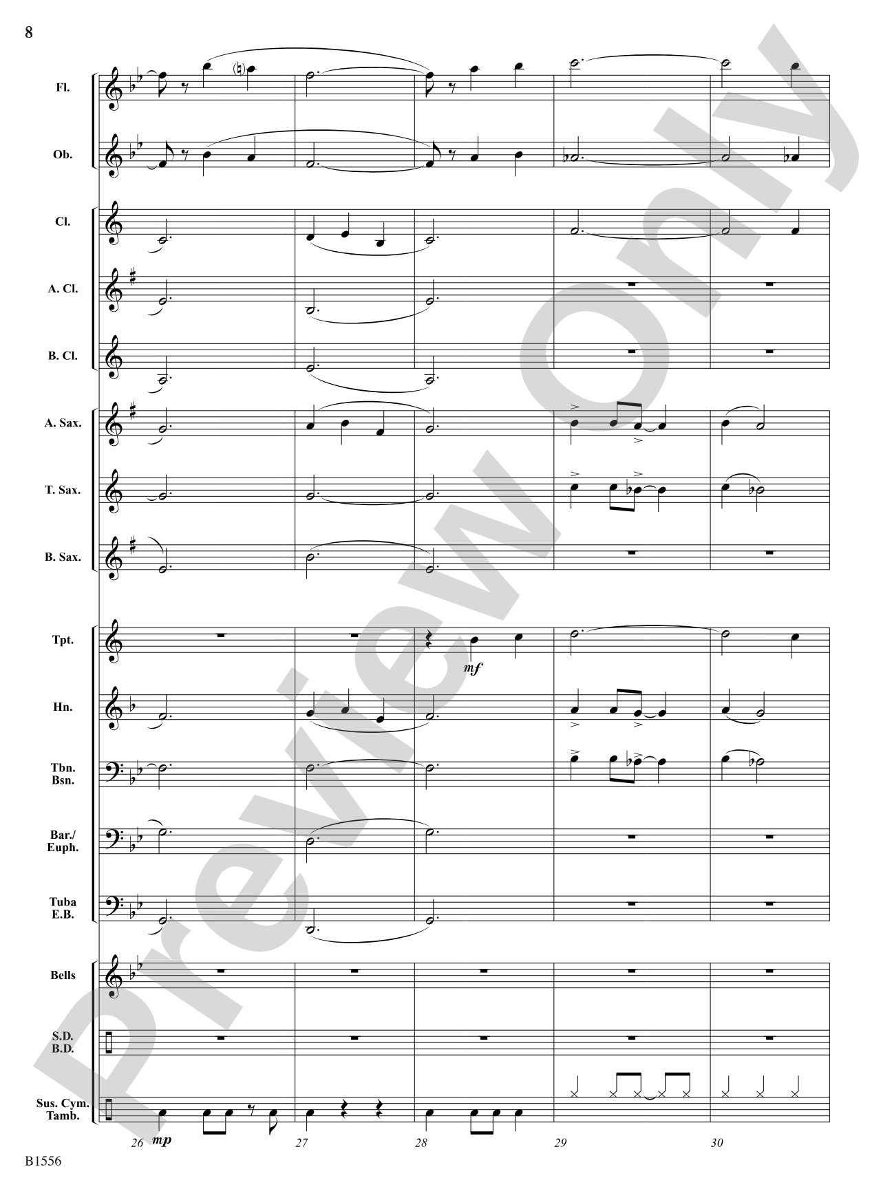 Open Road: Concert Band Conductor Score & Parts