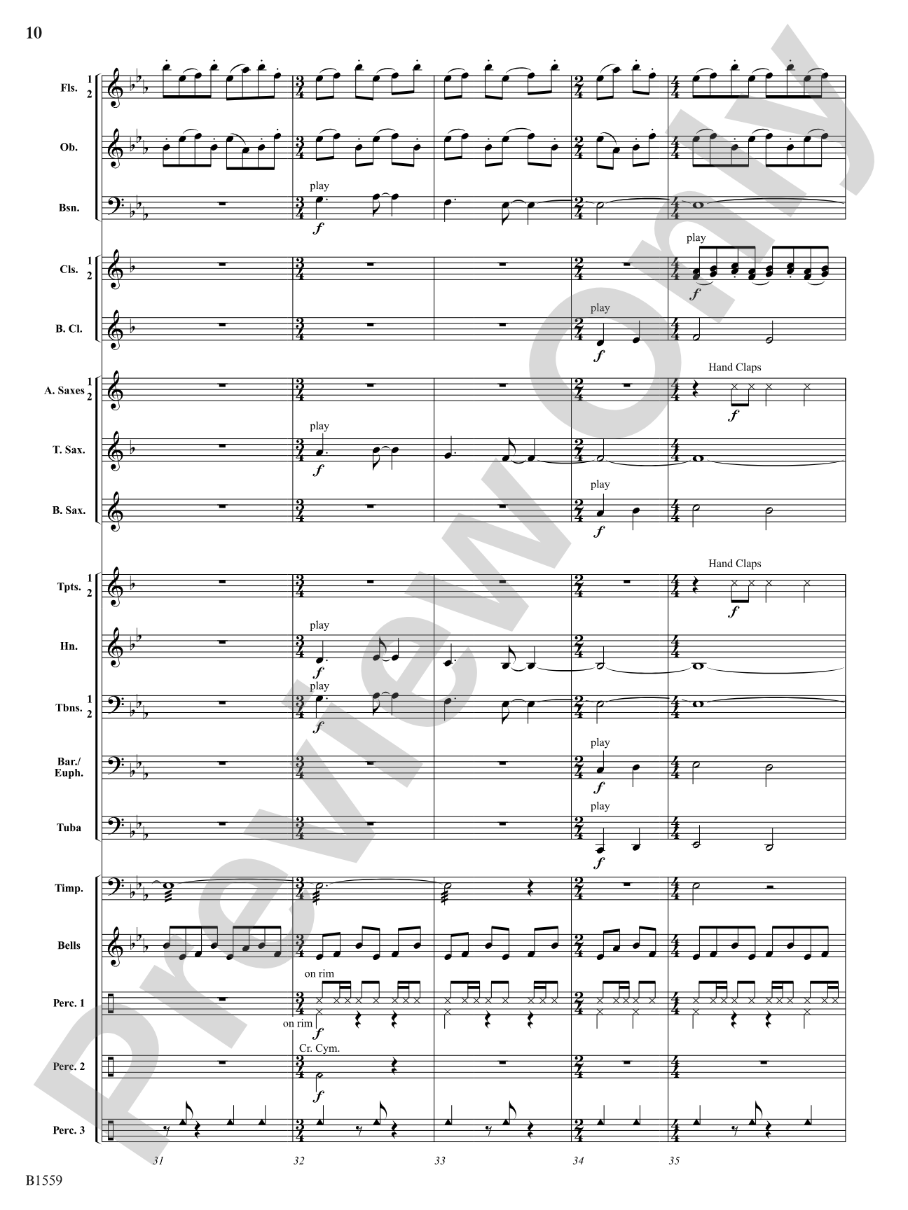 Festival Esprit: Concert Band Conductor Score & Parts