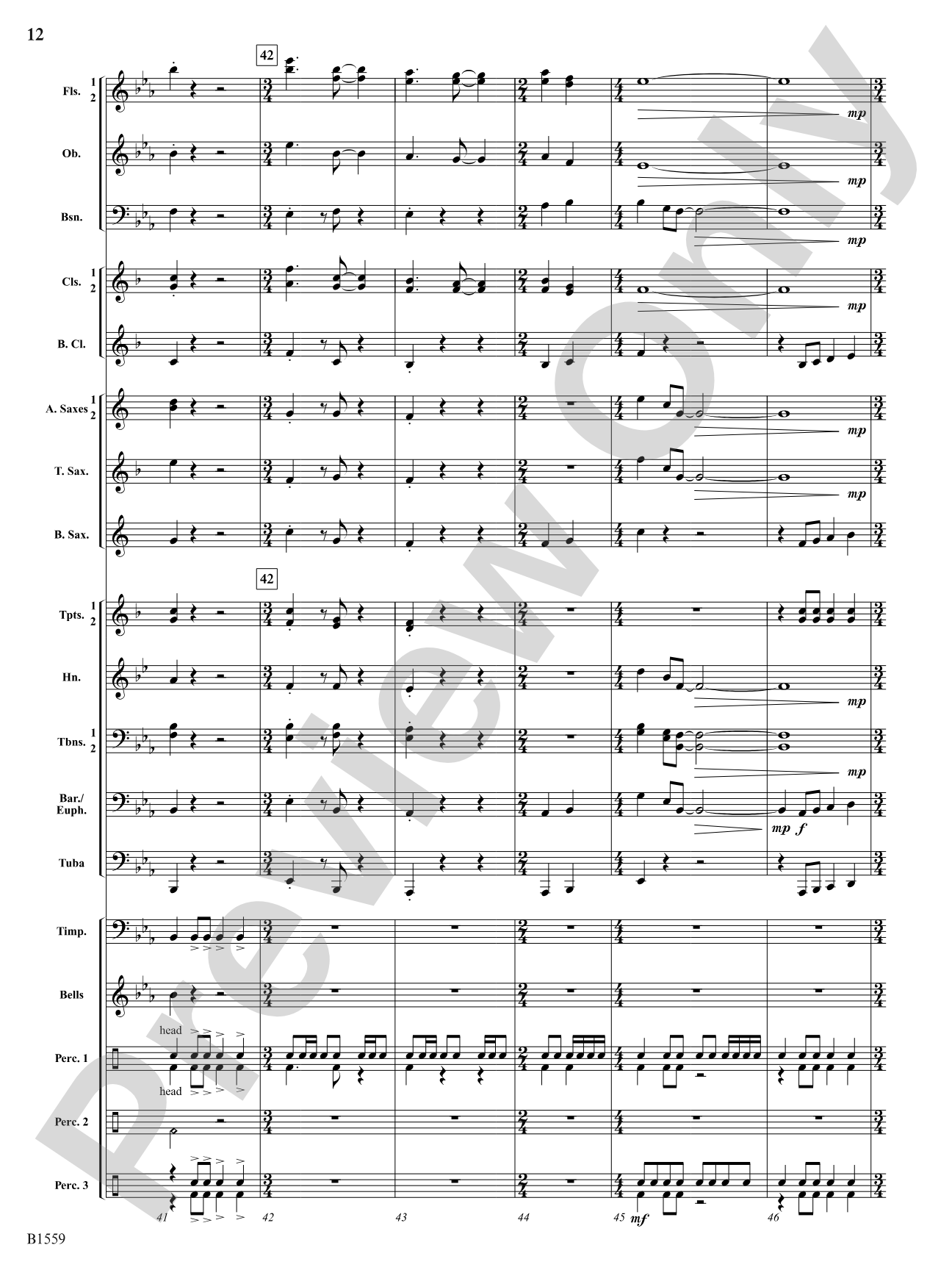 Festival Esprit: Concert Band Conductor Score & Parts