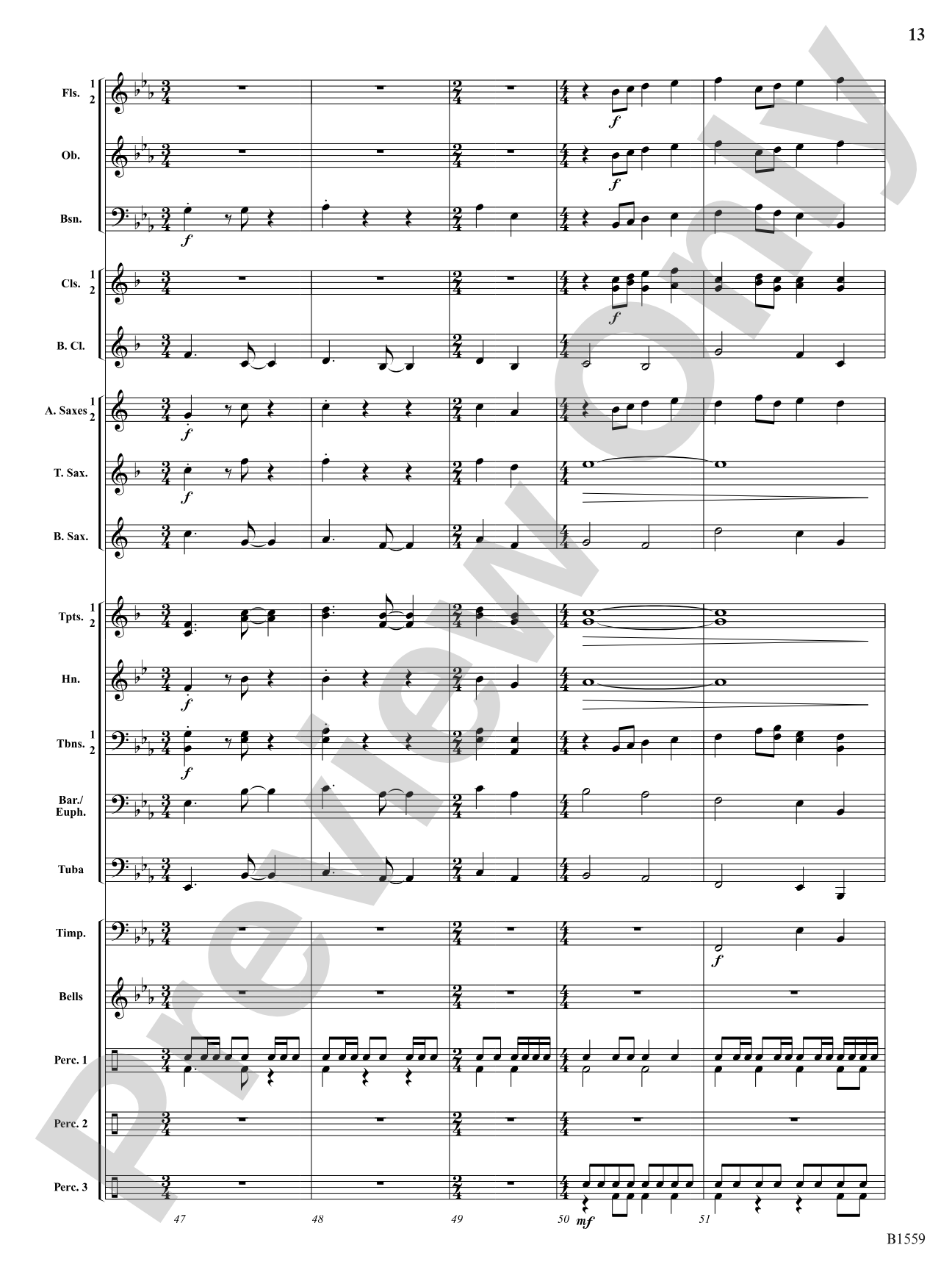 Festival Esprit: Concert Band Conductor Score & Parts