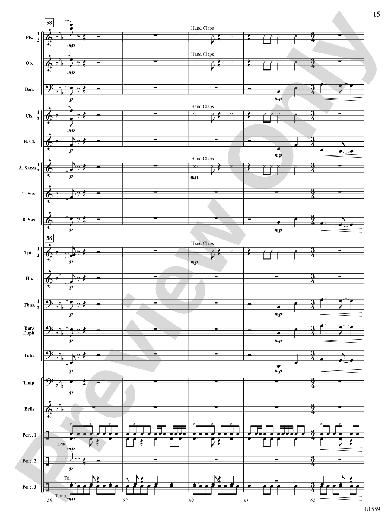 Festival Esprit: Concert Band Conductor Score & Parts