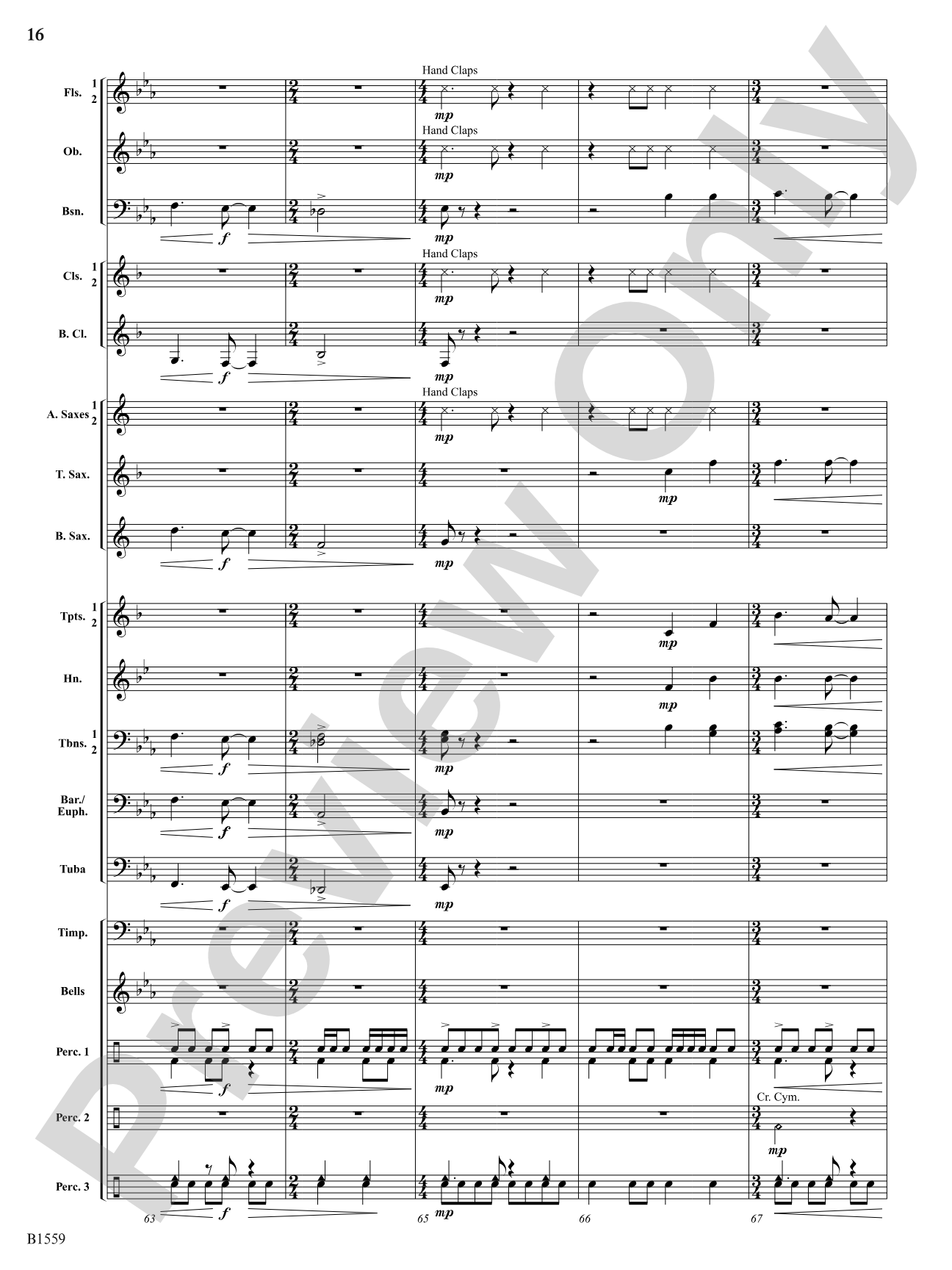 Festival Esprit: Concert Band Conductor Score & Parts
