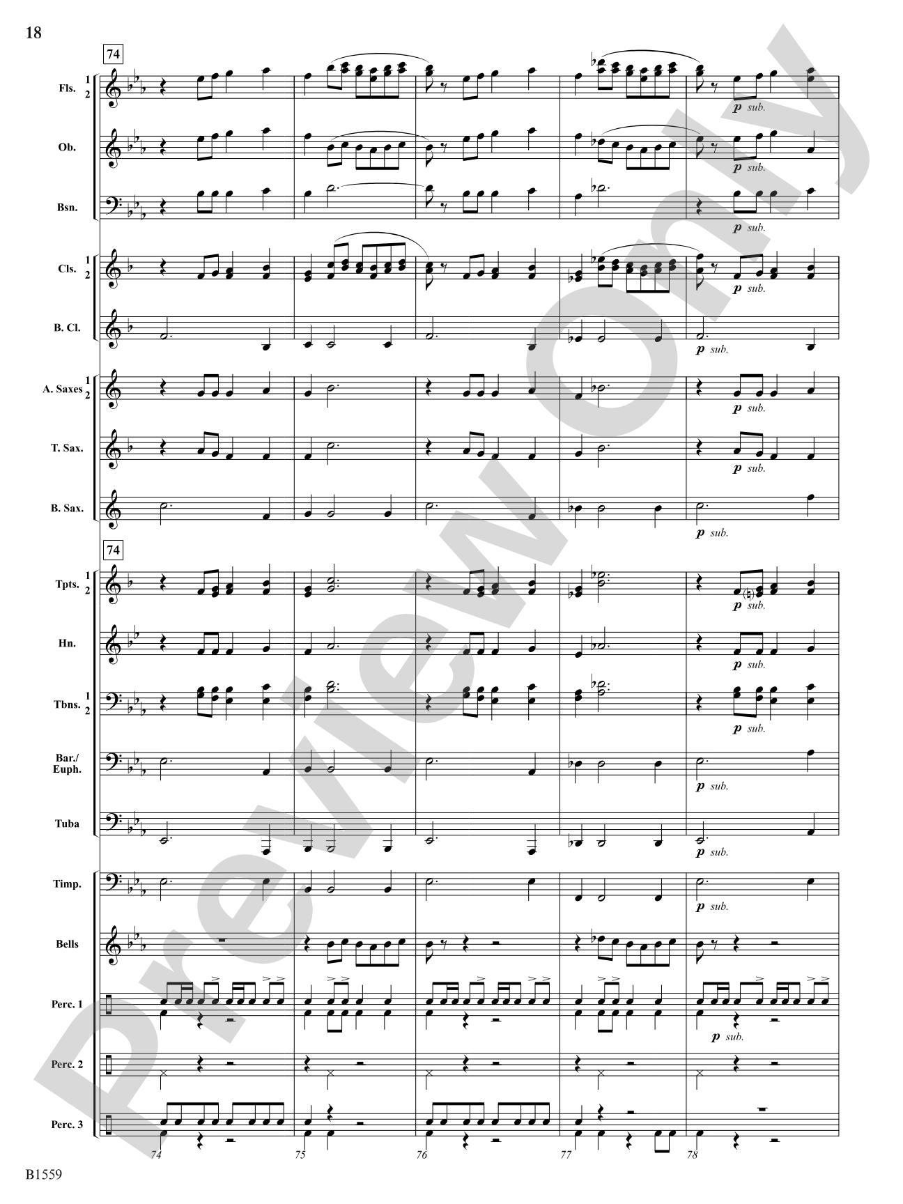 Festival Esprit: Concert Band Conductor Score & Parts