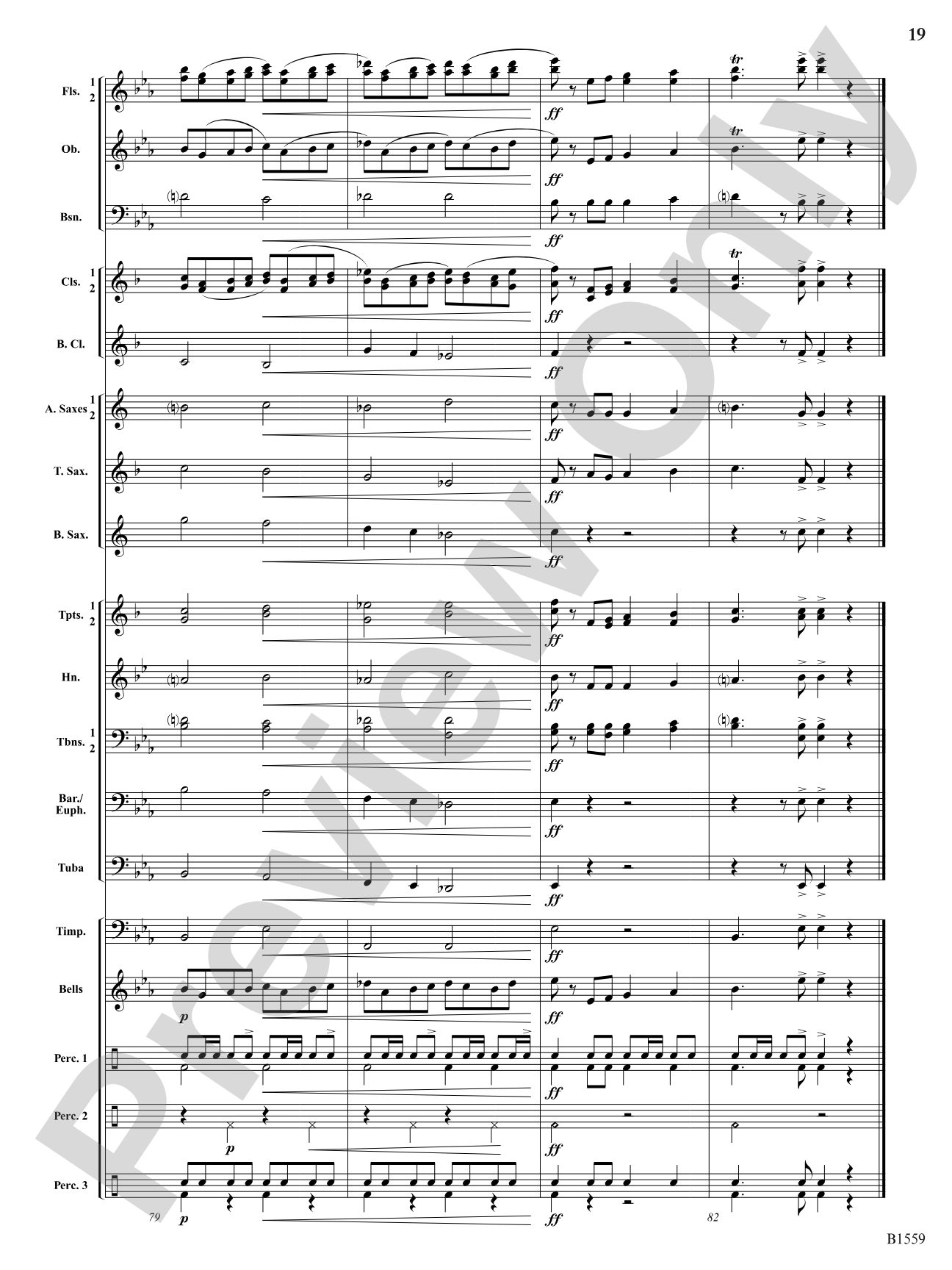 Festival Esprit: Concert Band Conductor Score & Parts