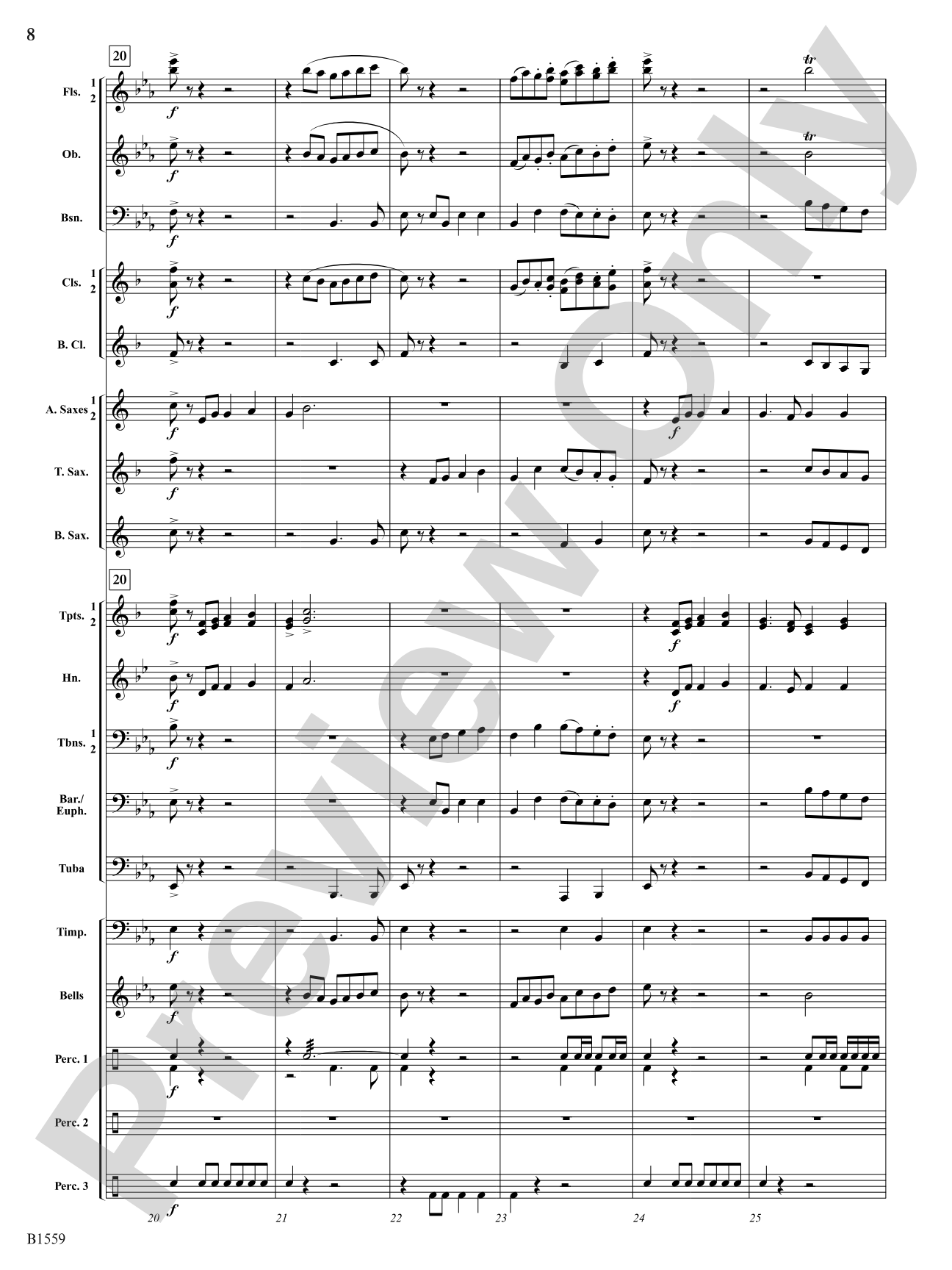 Festival Esprit: Concert Band Conductor Score & Parts