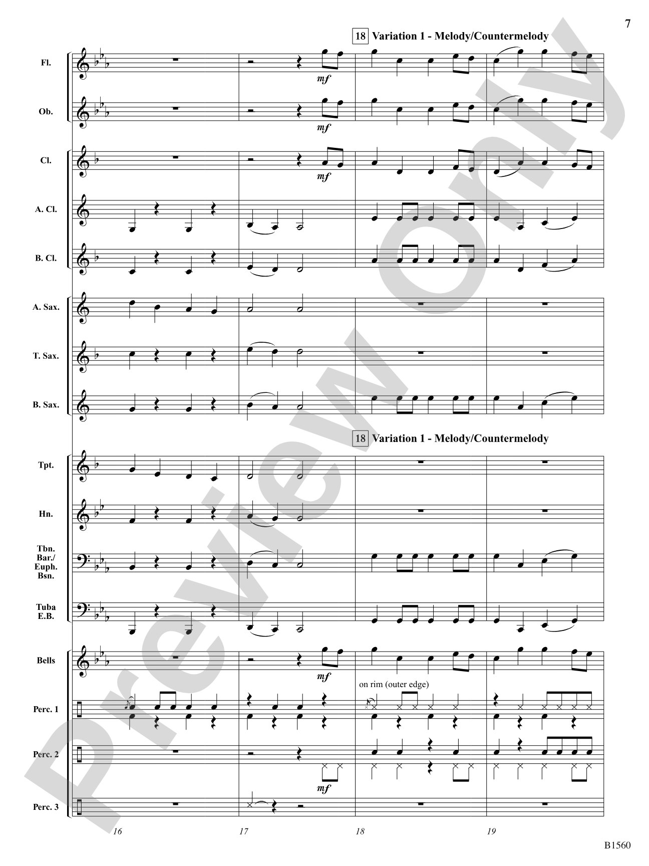 Sea Shanty Variations: Concert Band Conductor Score & Parts