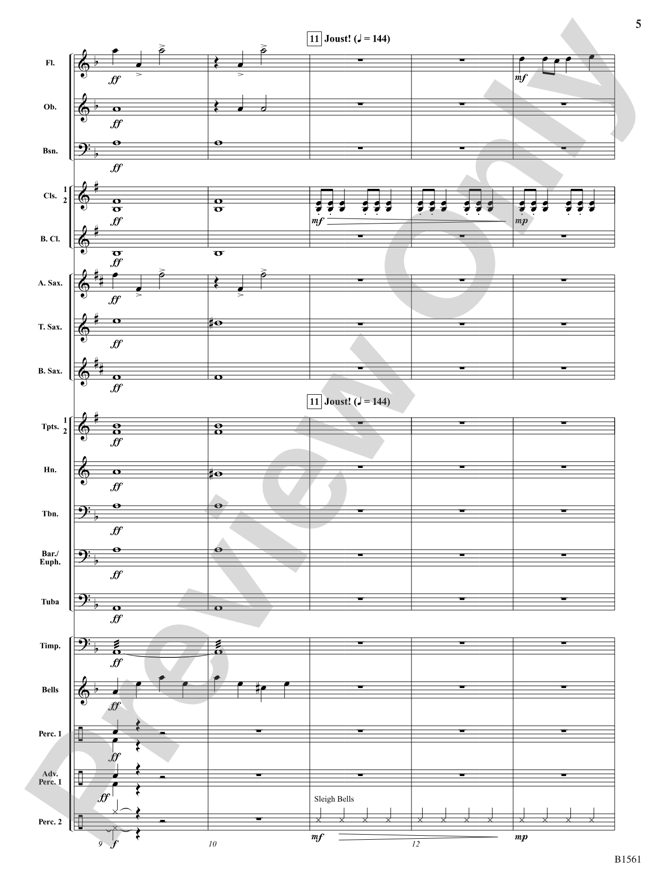 Passage of Arms (Invocation and Joust): Concert Band Conductor Score & Parts