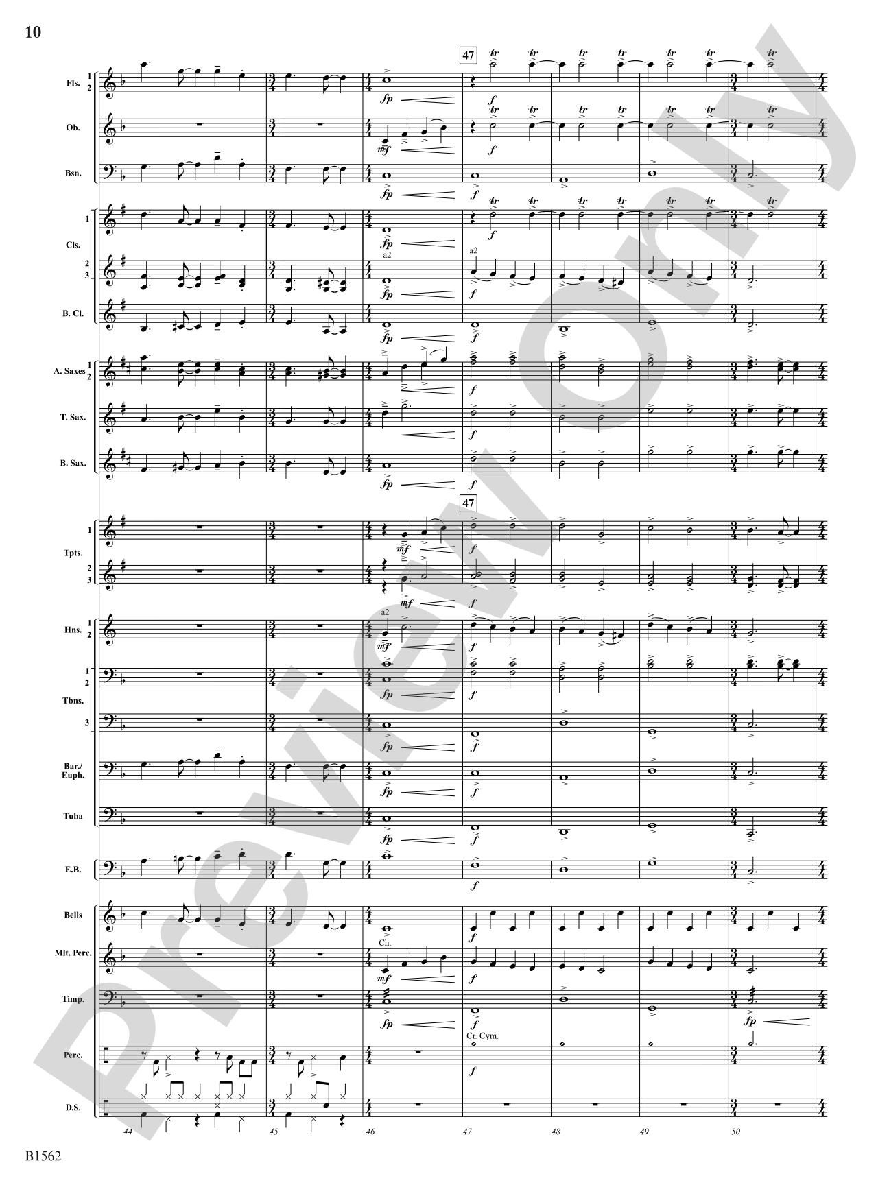Hark! The Herald Angels Swing: Concert Band Conductor Score & Parts