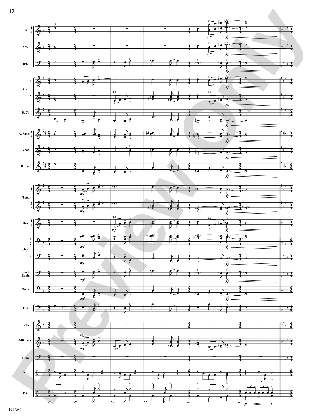 Hark! The Herald Angels Swing: Concert Band Conductor Score & Parts