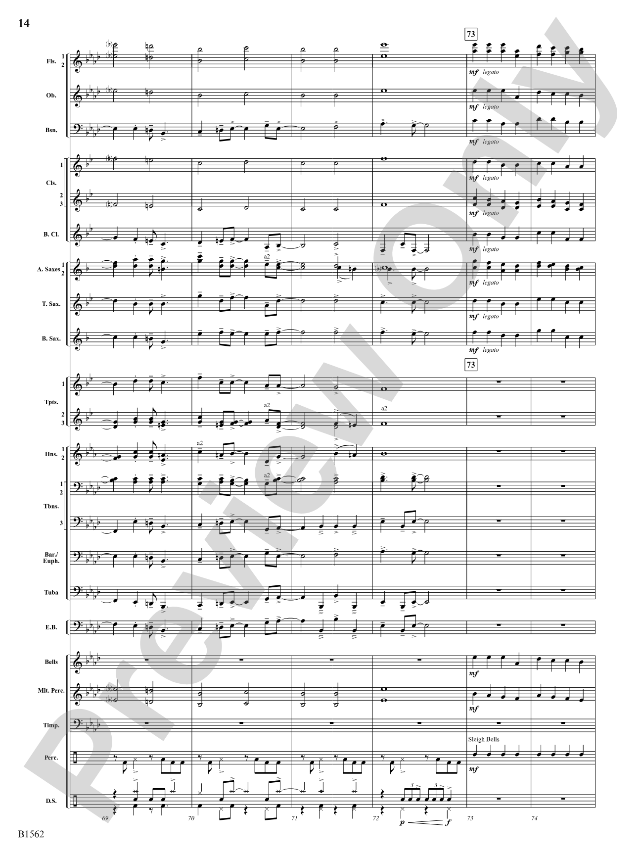 Hark! The Herald Angels Swing: Concert Band Conductor Score & Parts
