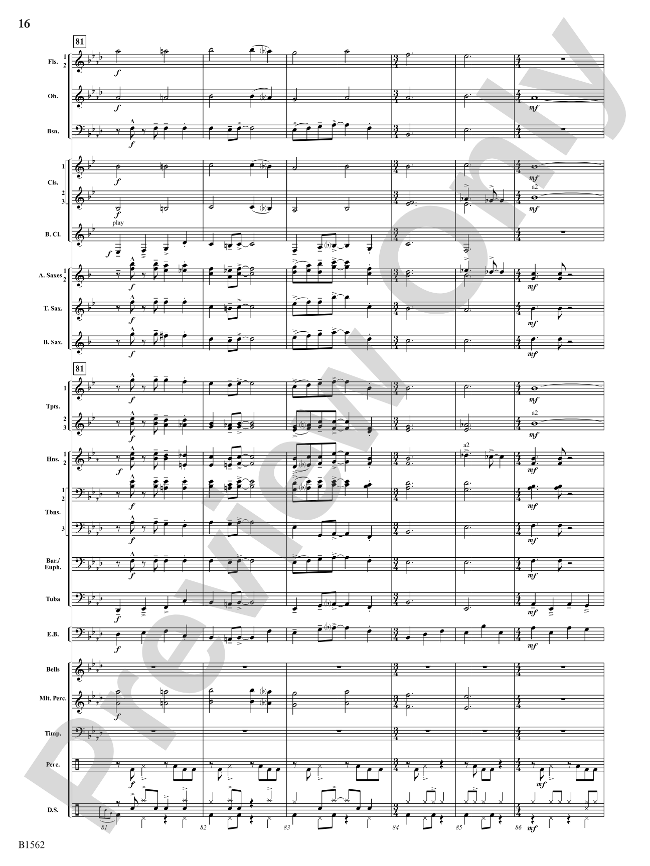 Hark! The Herald Angels Swing: Concert Band Conductor Score & Parts