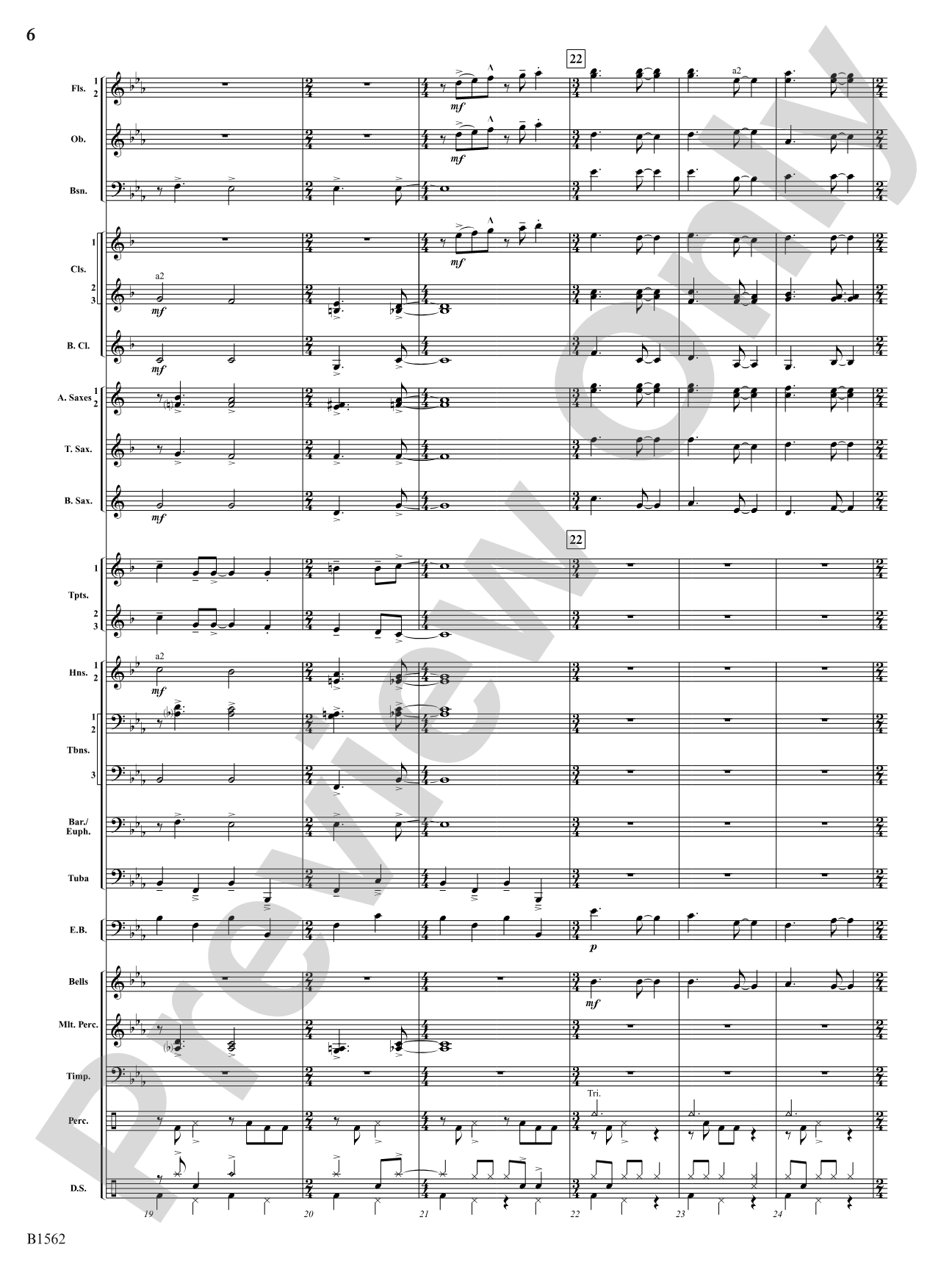 Hark! The Herald Angels Swing: Concert Band Conductor Score & Parts