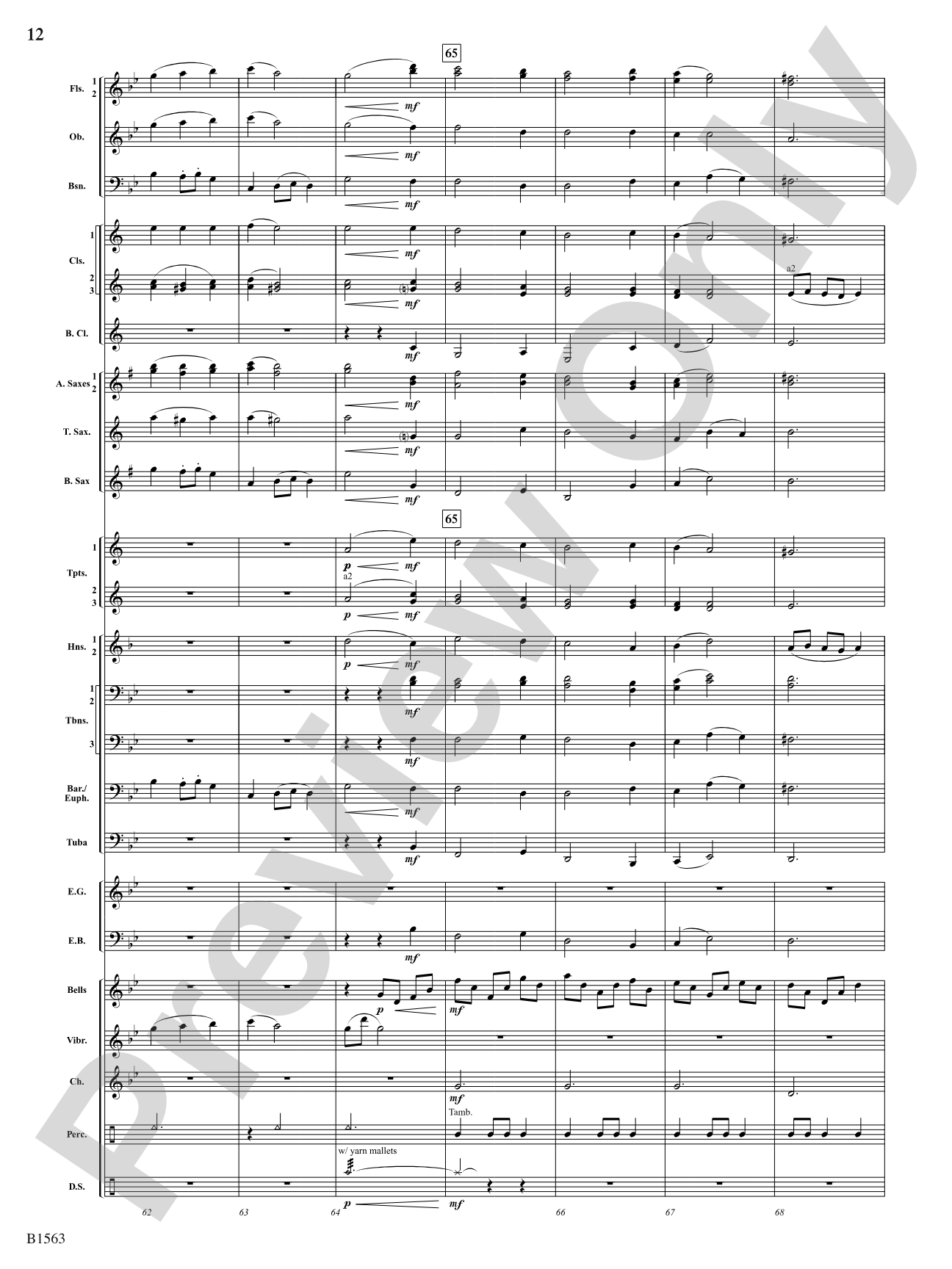 Christmas Lights: Concert Band Conductor Score & Parts